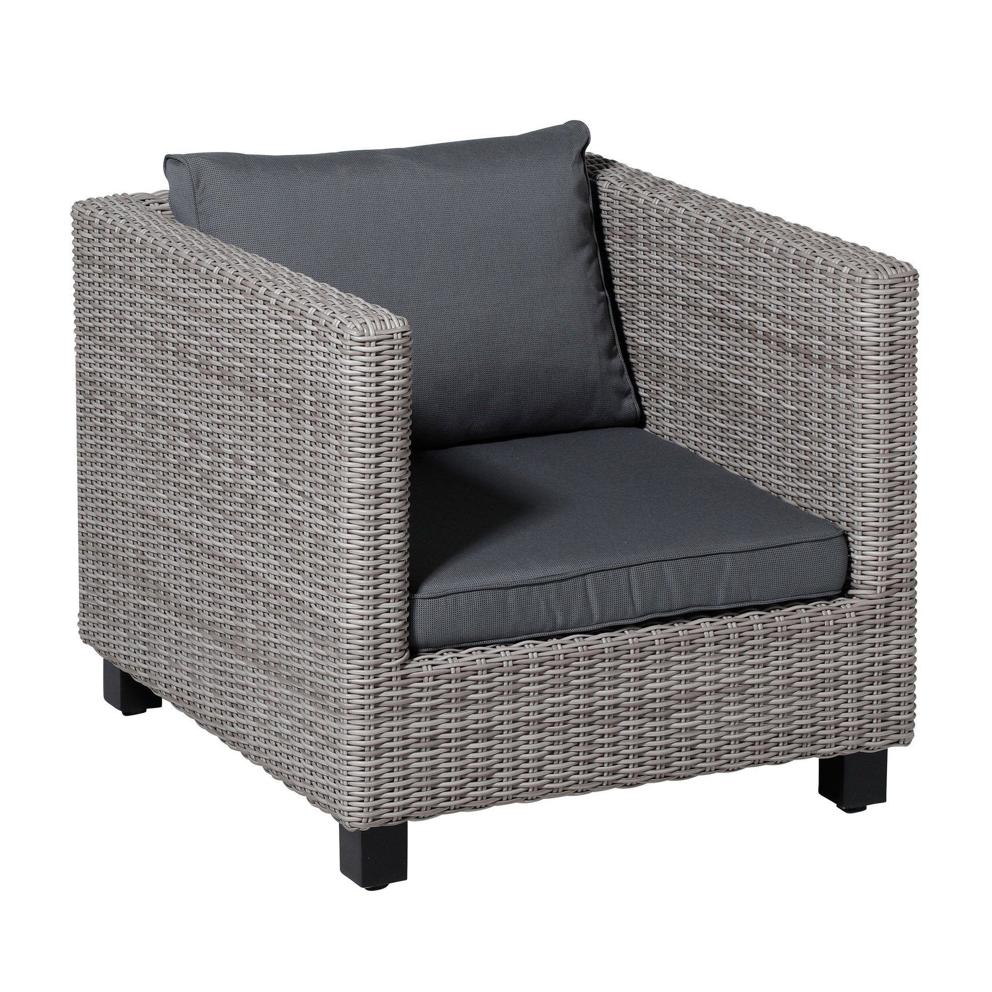 Madison Rib lounge zitkussen 60x60 cm - Rib grey