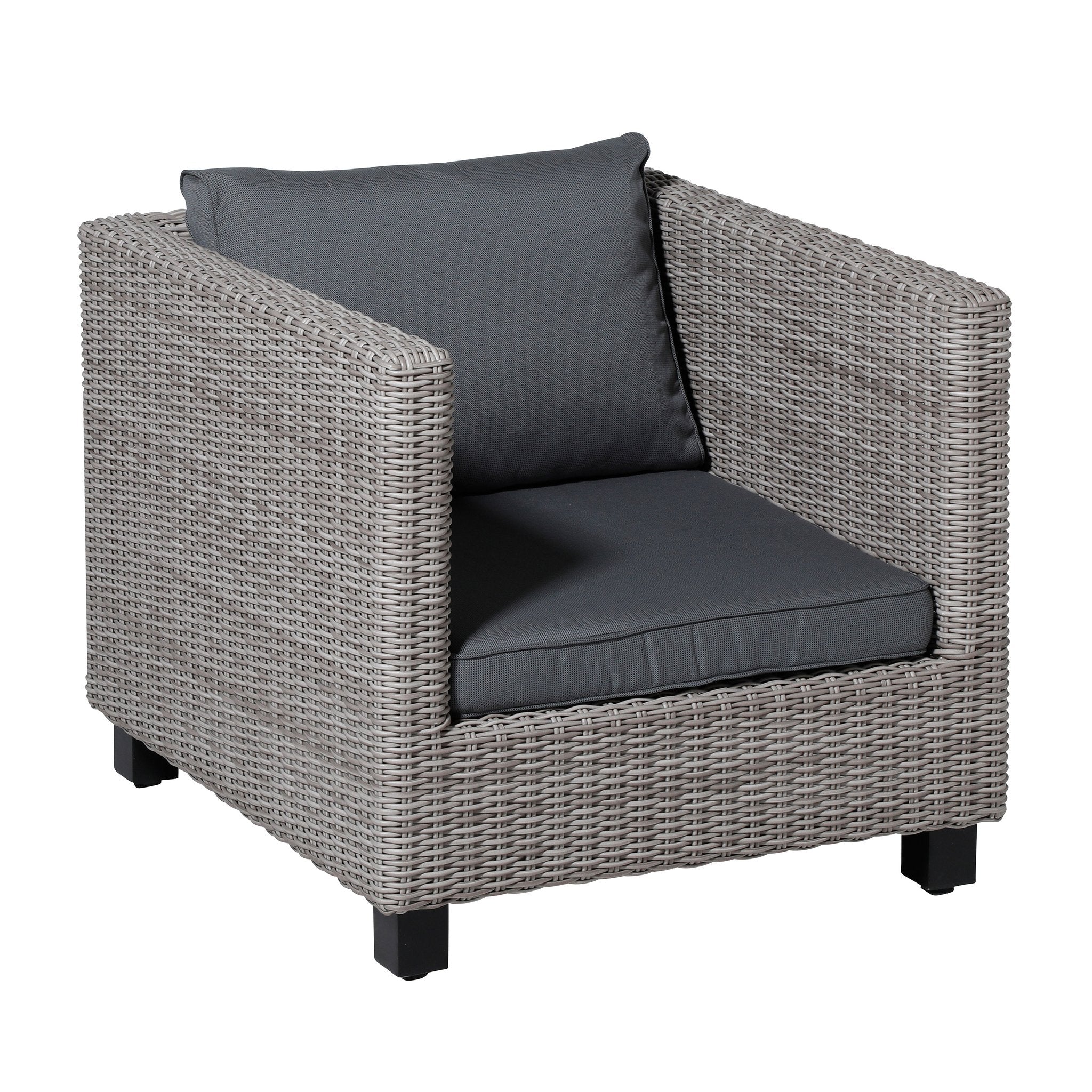 Madison Rib lounge zitkussen 60x60 cm - Rib grey