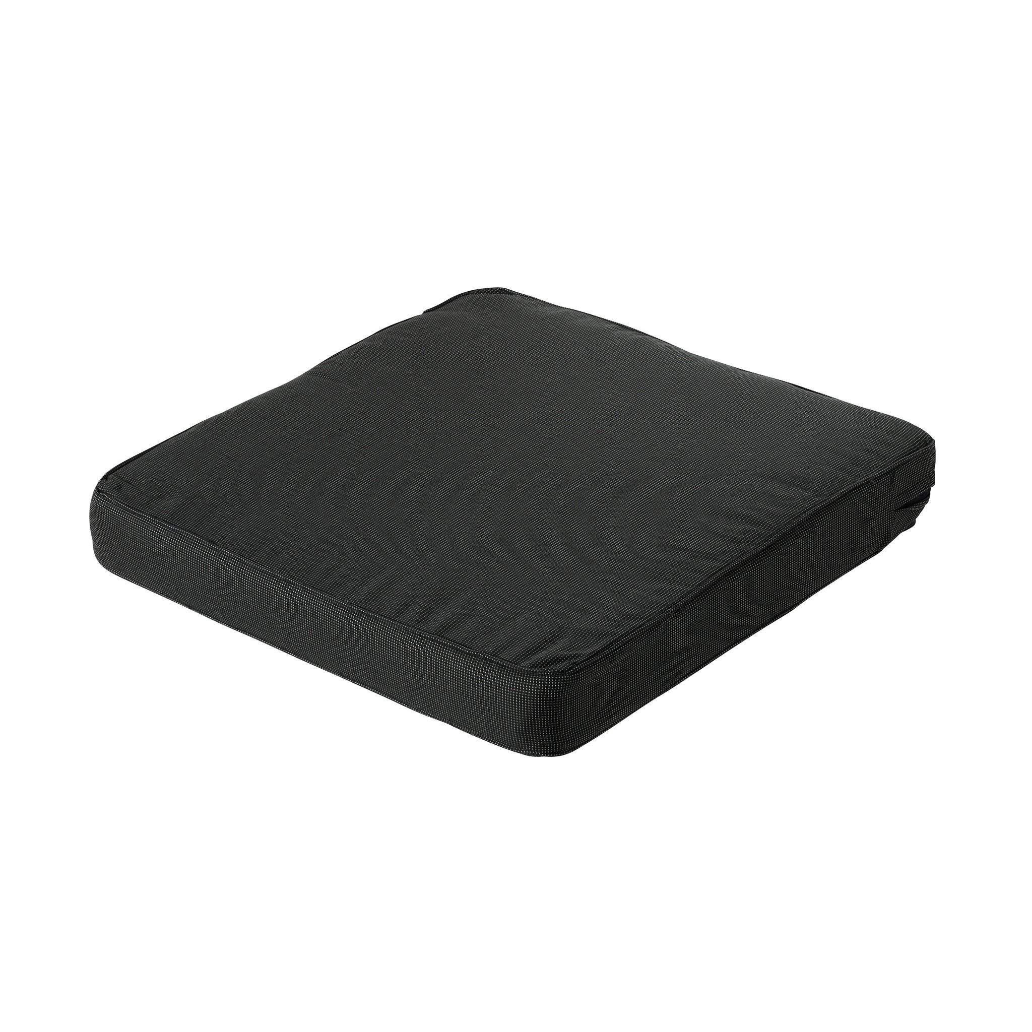 Madison Rib lounge luxe zitkussen 73x73 cm - Rib black