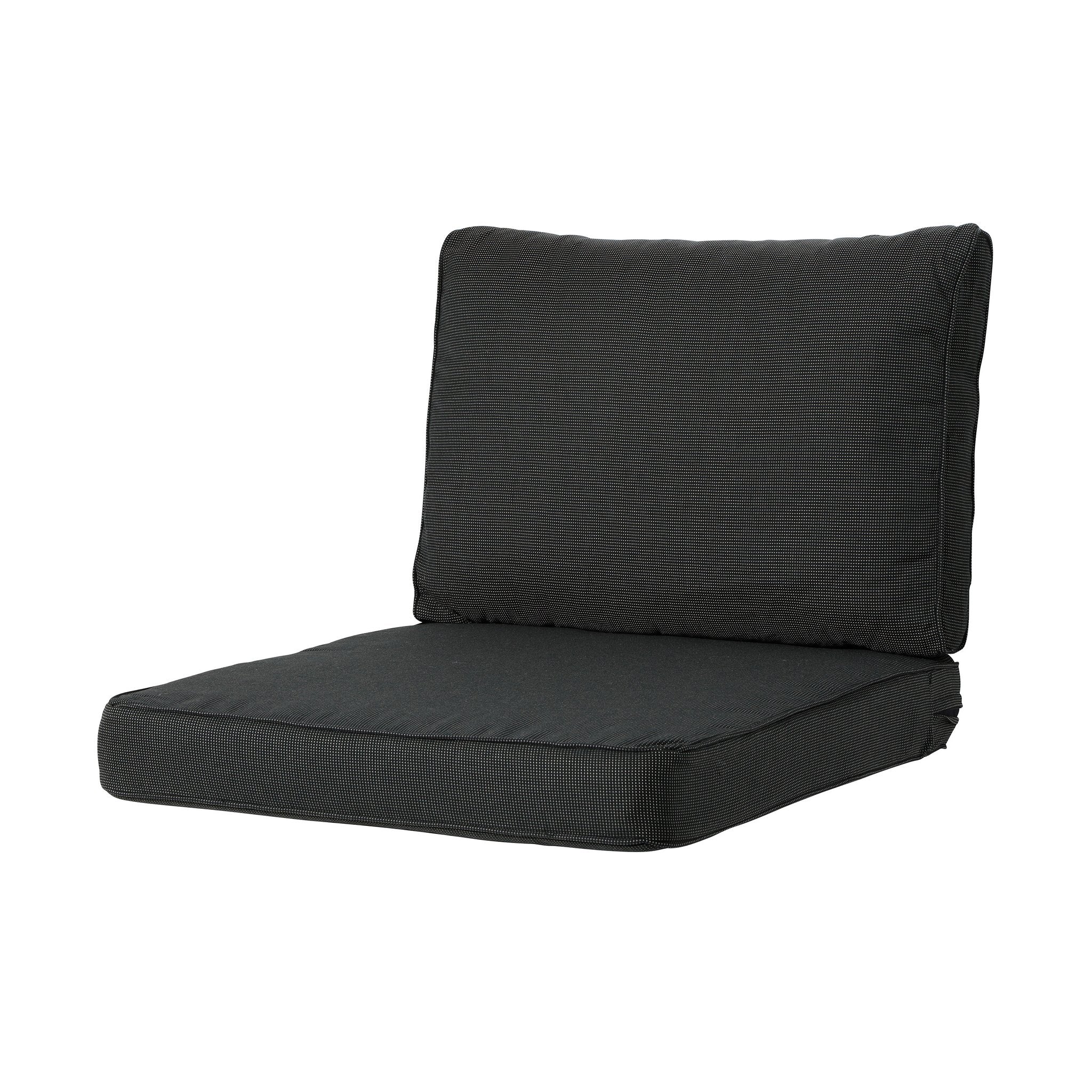 Madison Rib lounge rugkussen 40x60 cm - Rib black