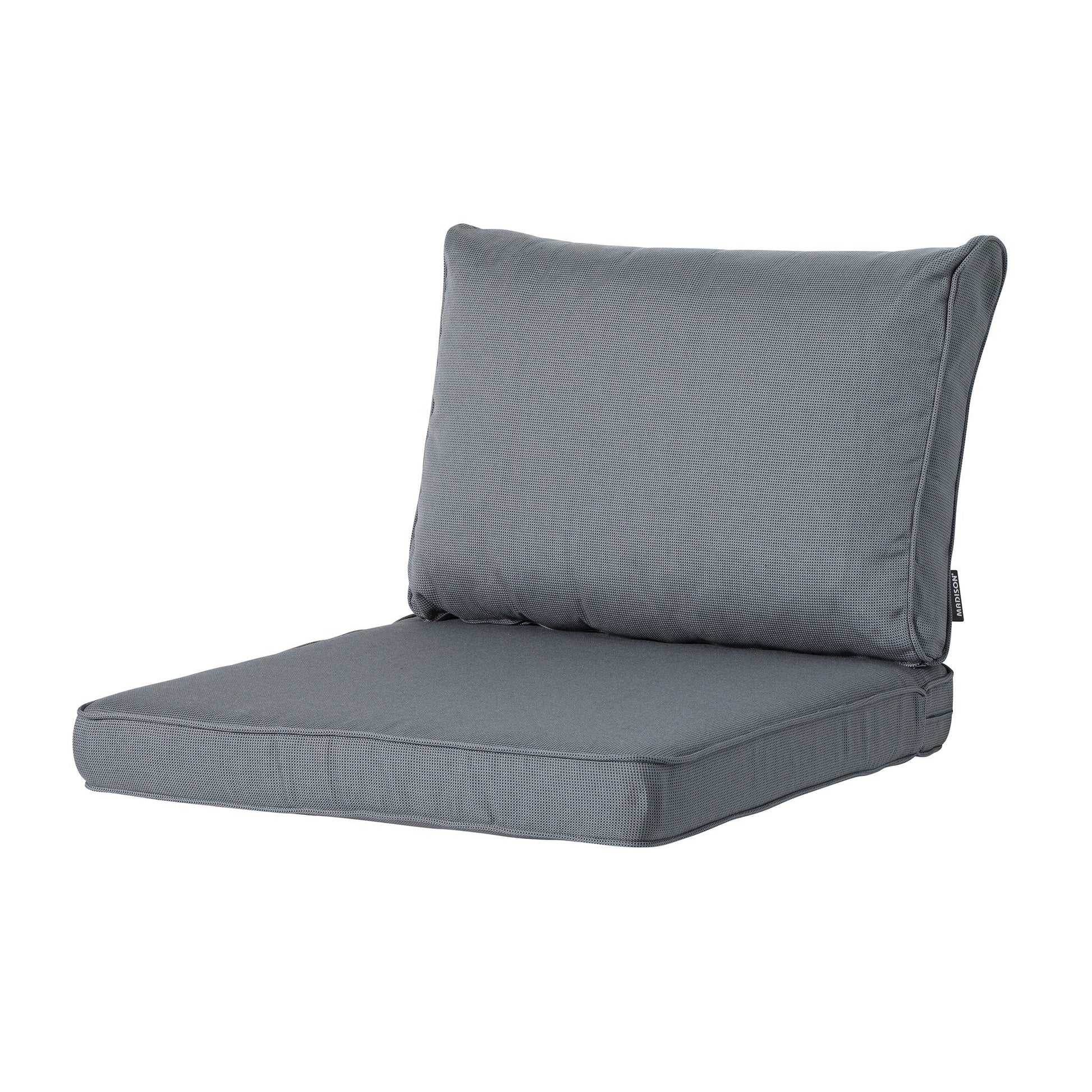 Madison Rib lounge rugkussen 40x60 cm - Rib grey