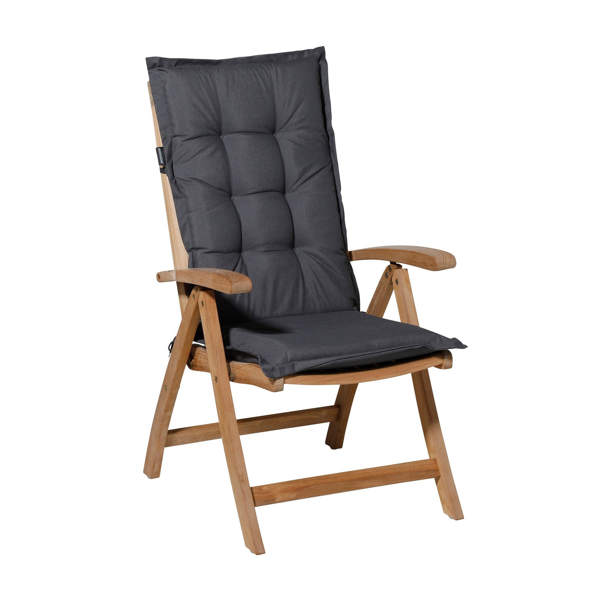 Madison Panama XL hoge rug basis rugkussen 123x50 cm - Panama grey (O060)