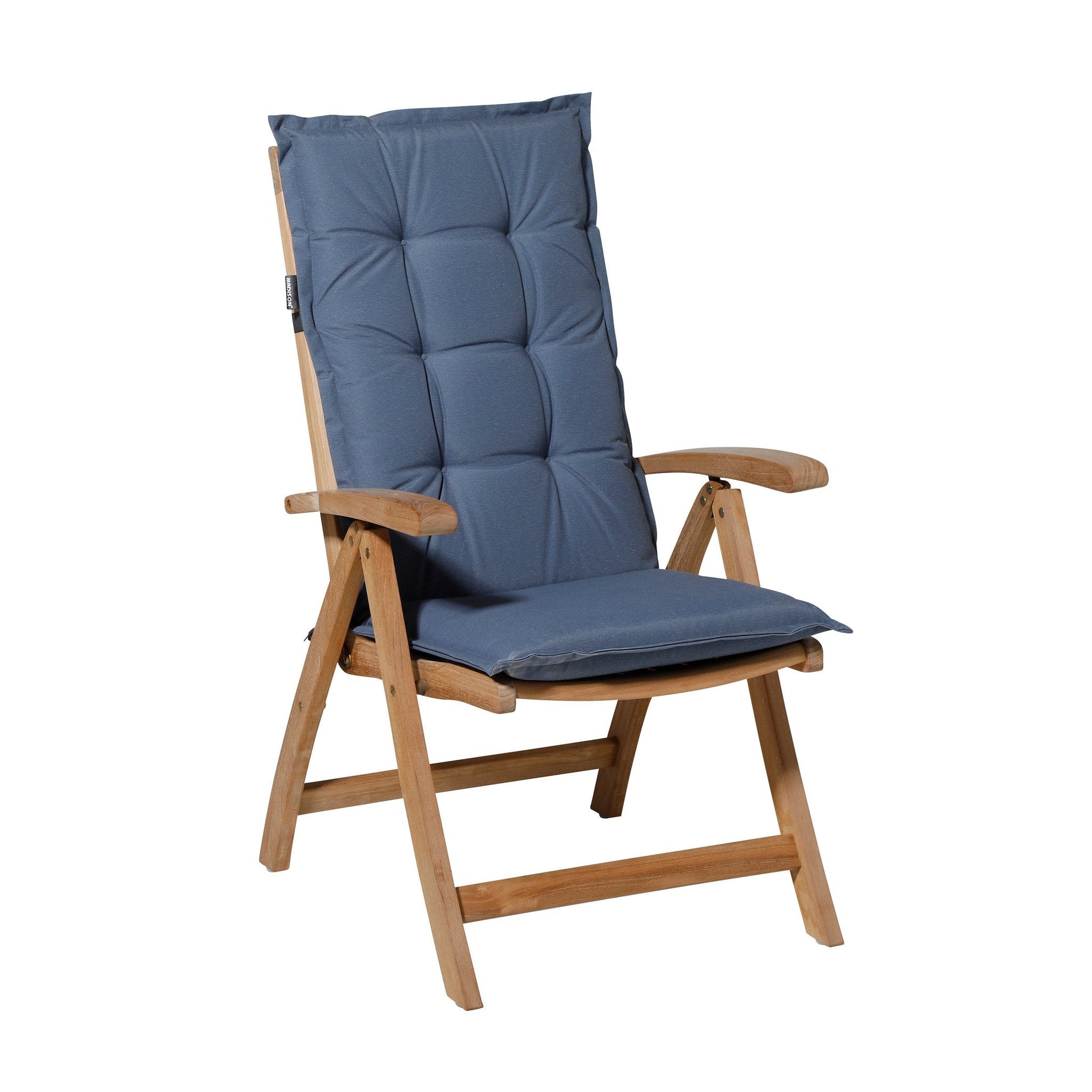 Madison Panama XL hoge rug basis rugkussen 123x50 cm - Panama safier blue (O065)