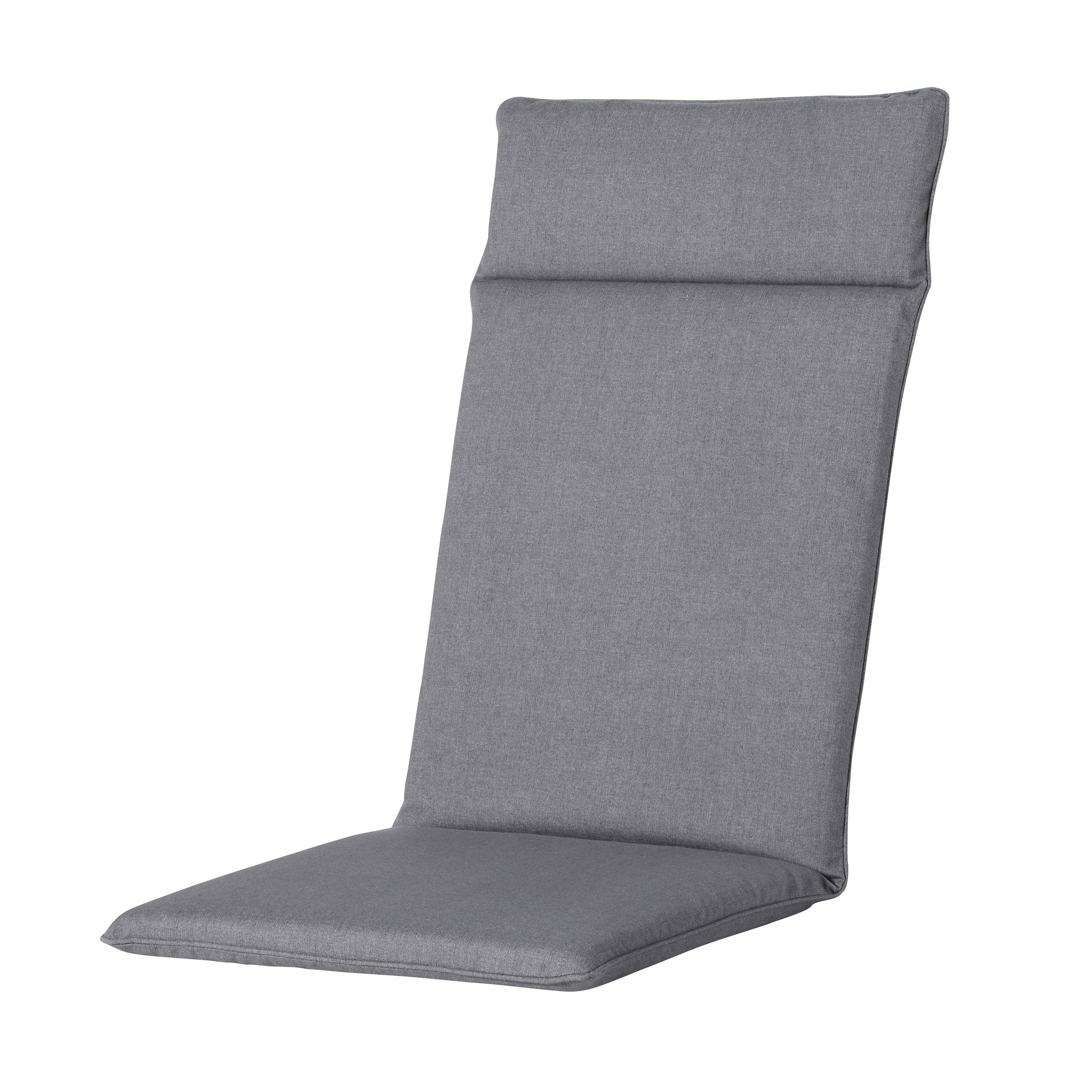 Madison Oxford hoge rug rugkussen 120x50 cm - Oxford grey