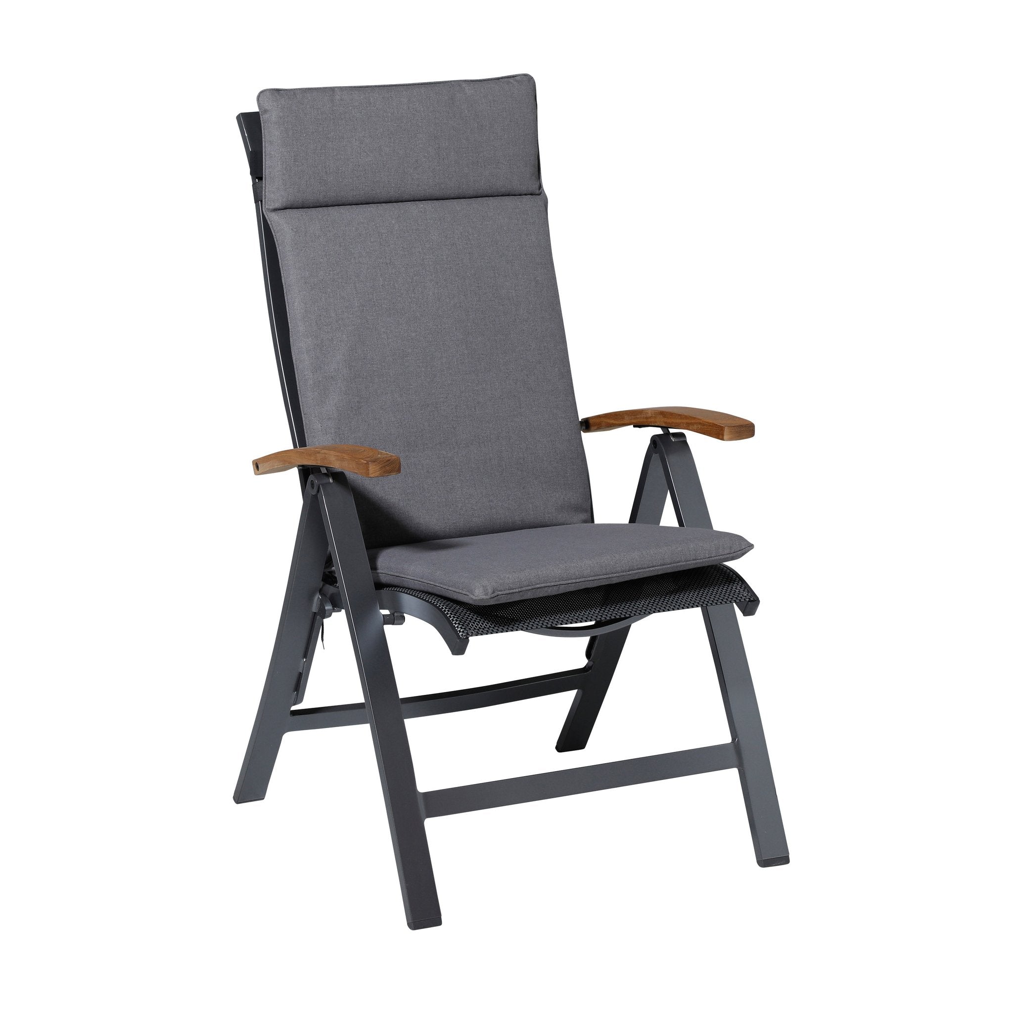 Madison Oxford hoge rug rugkussen 120x50 cm - Oxford grey