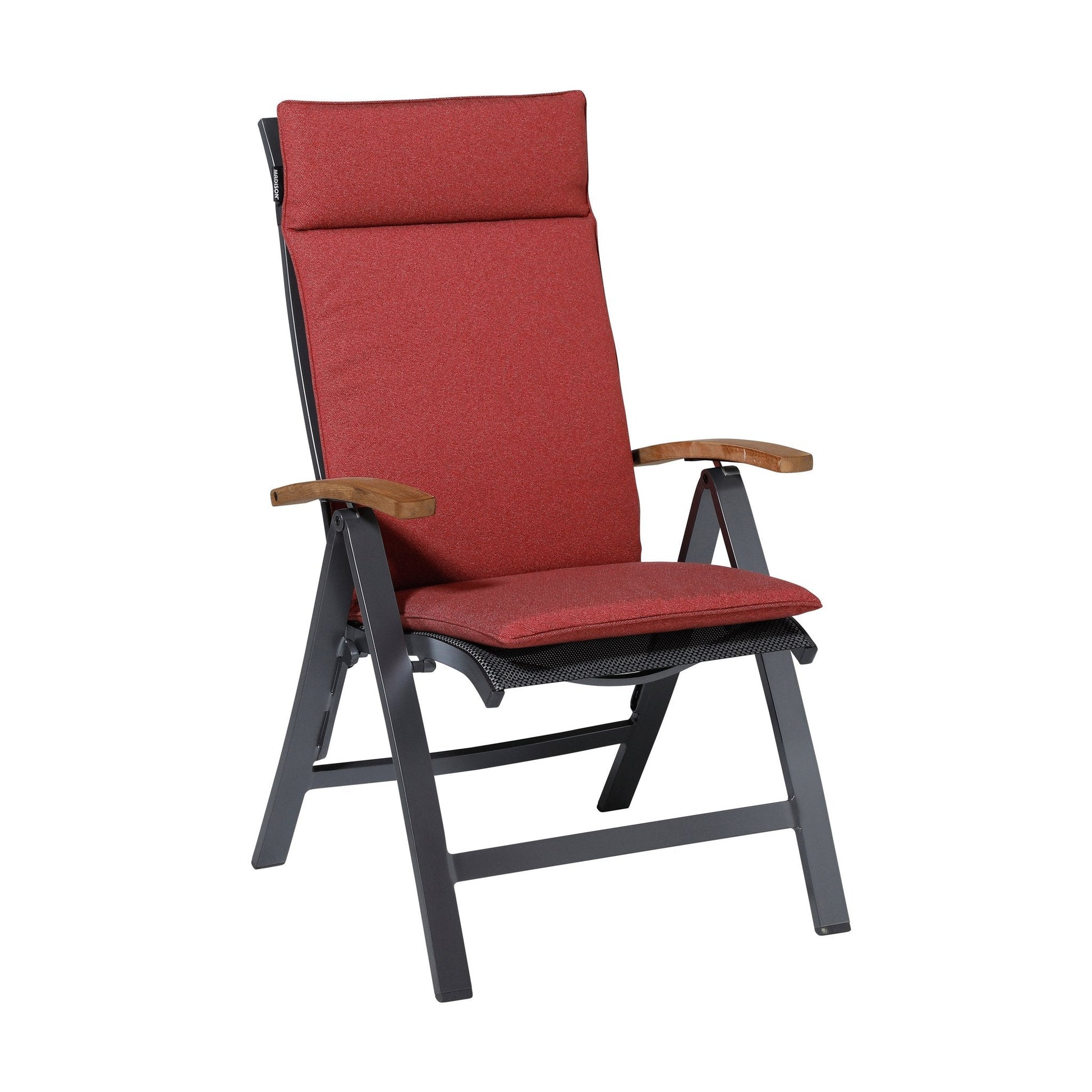 Madison Manchester hoge rug rugkussen 120x50 cm - Manchester red