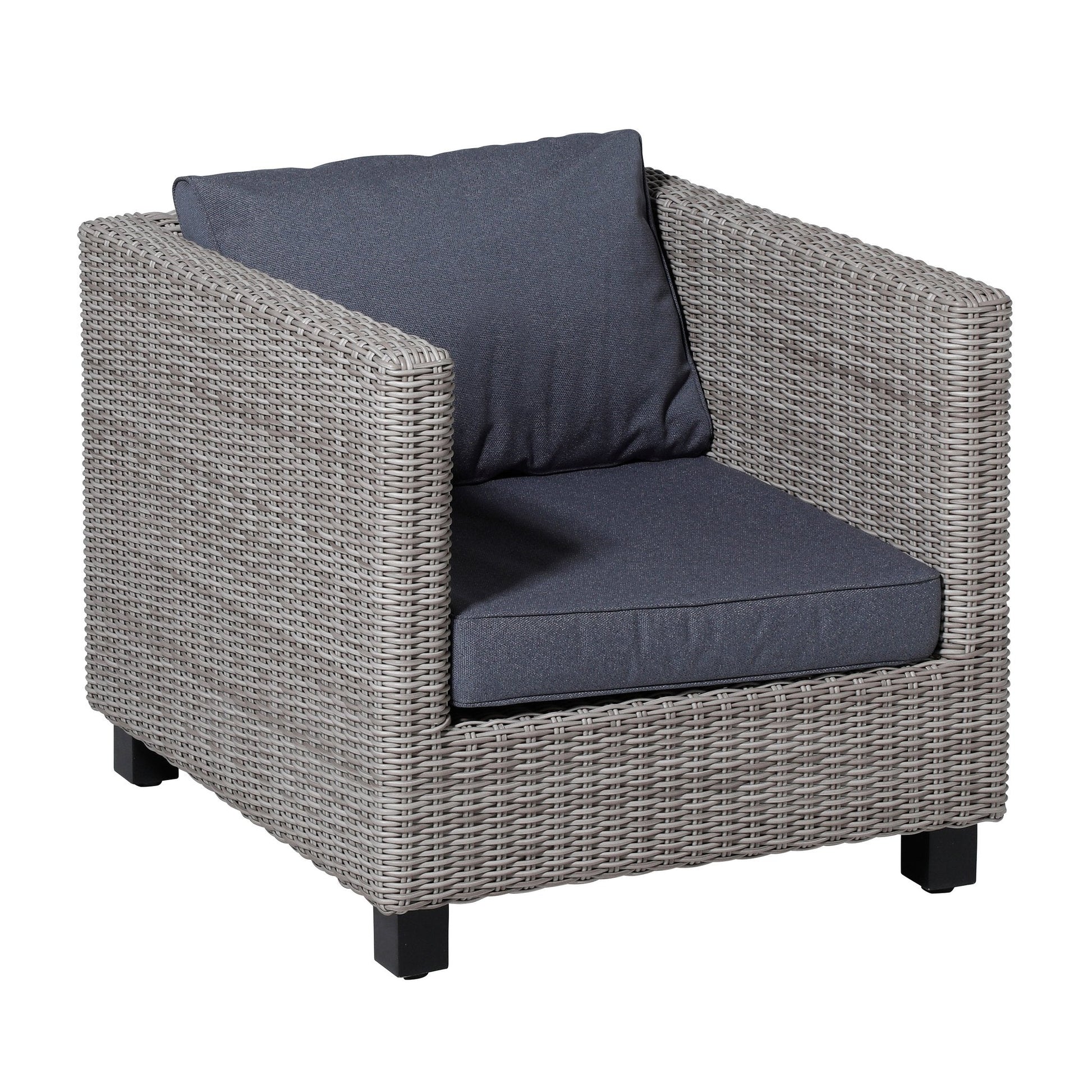 Madison Manchester lounge rugkussen 43x73 cm - Manchester denim grey