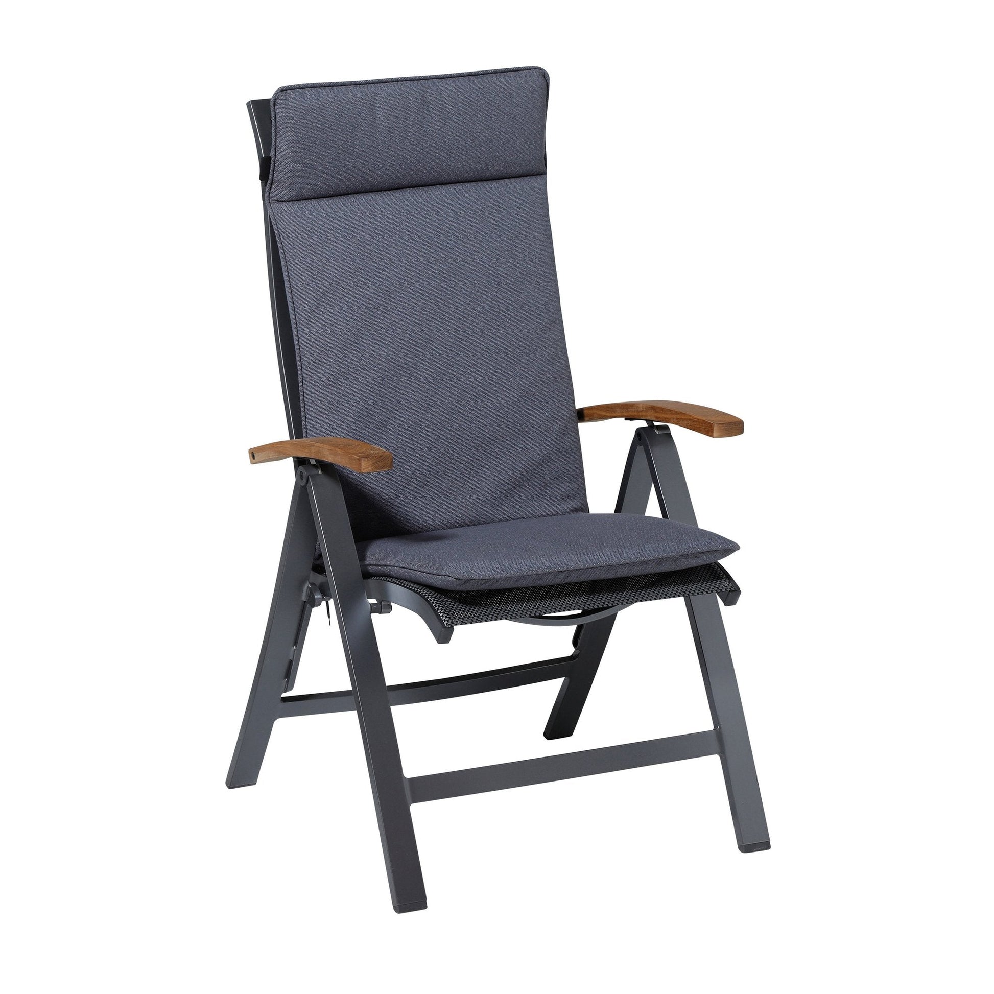 Madison Manchester hoge rug rugkussen 120x50 cm - Manchester denim grey