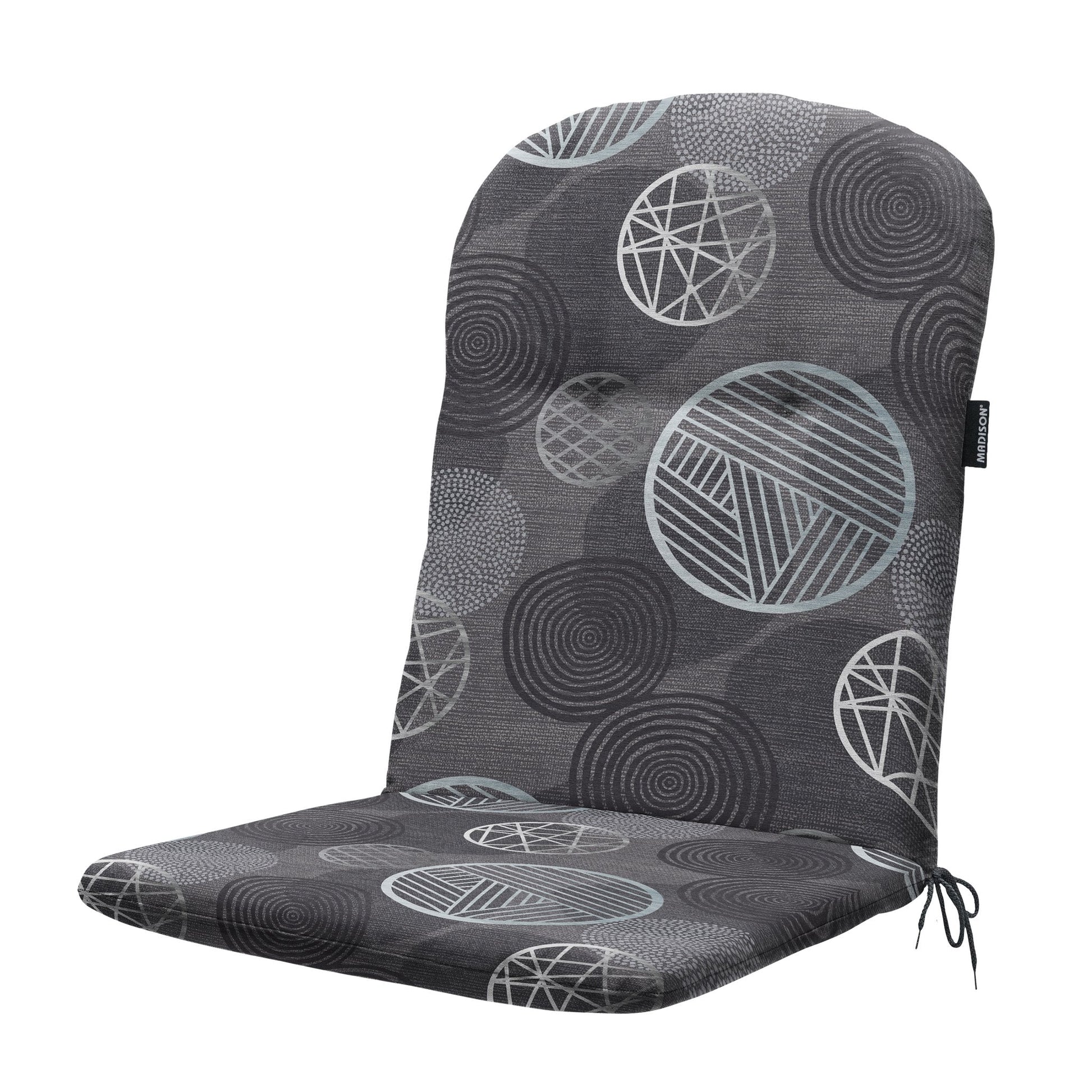 Madison Circle kuipzitkussen 96x45 cm - Circle grey