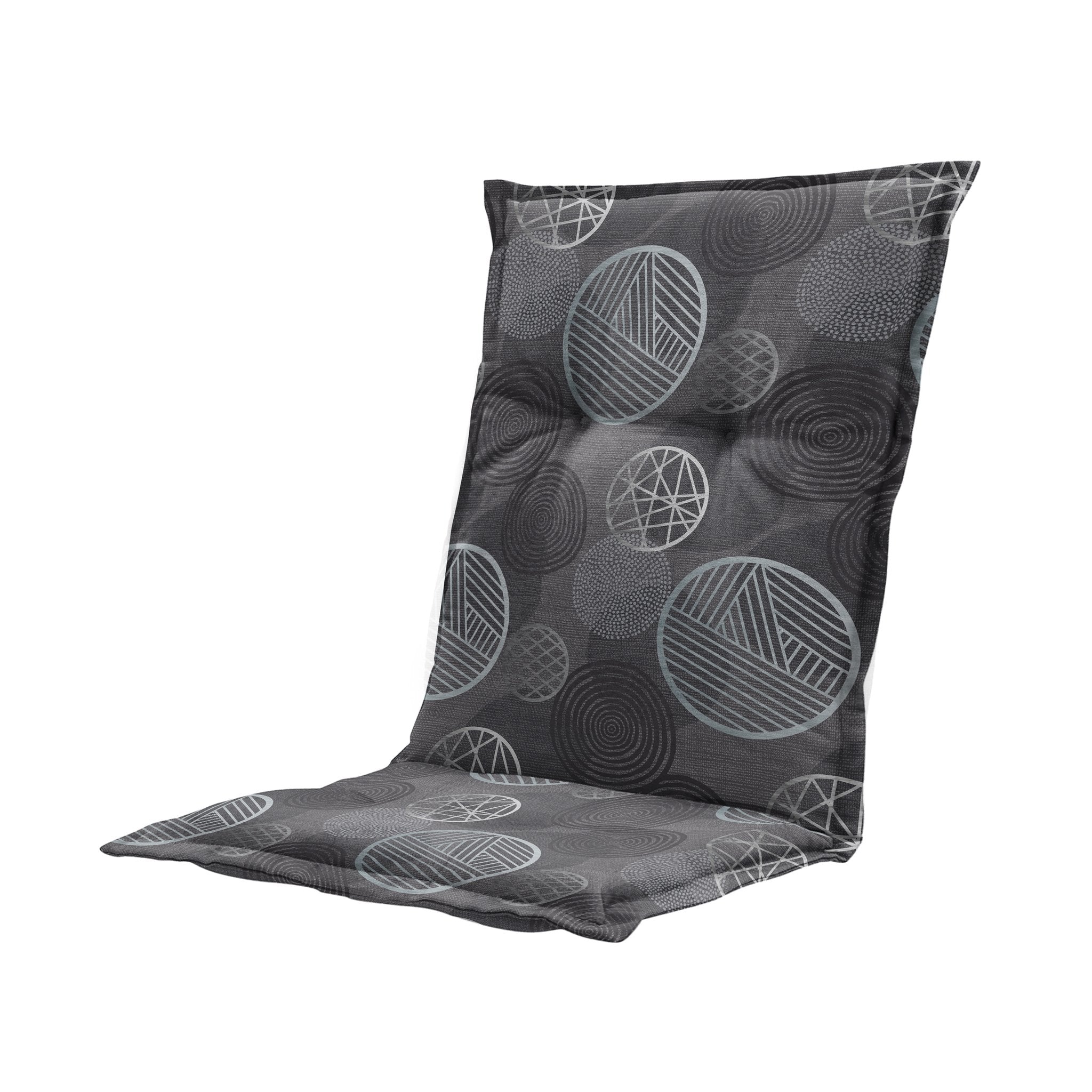 Madison Circle lage rug rugkussen 105x50 cm - Circle grey