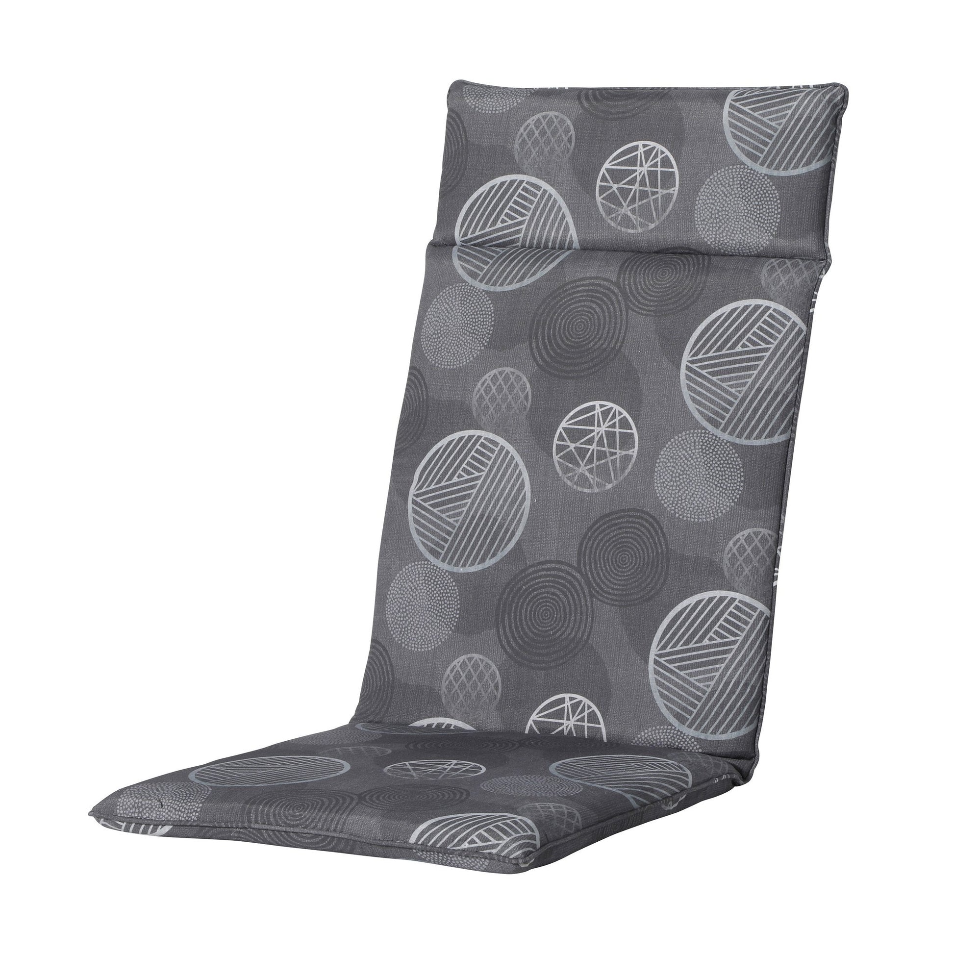 Madison Circle hoge rug rugkussen 120x50 cm - Circle grey