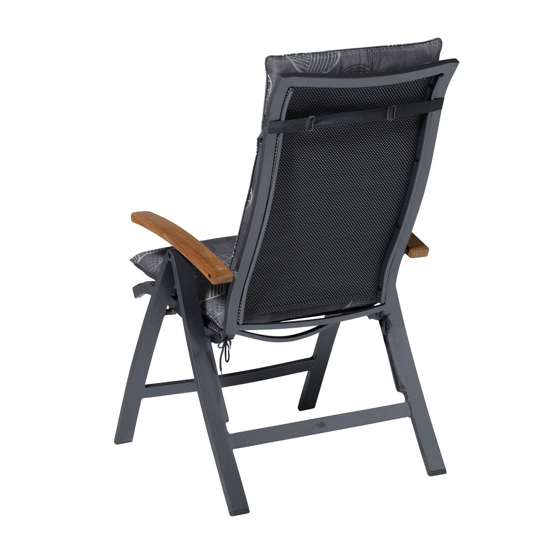 Madison Circle hoge rug rugkussen 120x50 cm - Circle grey