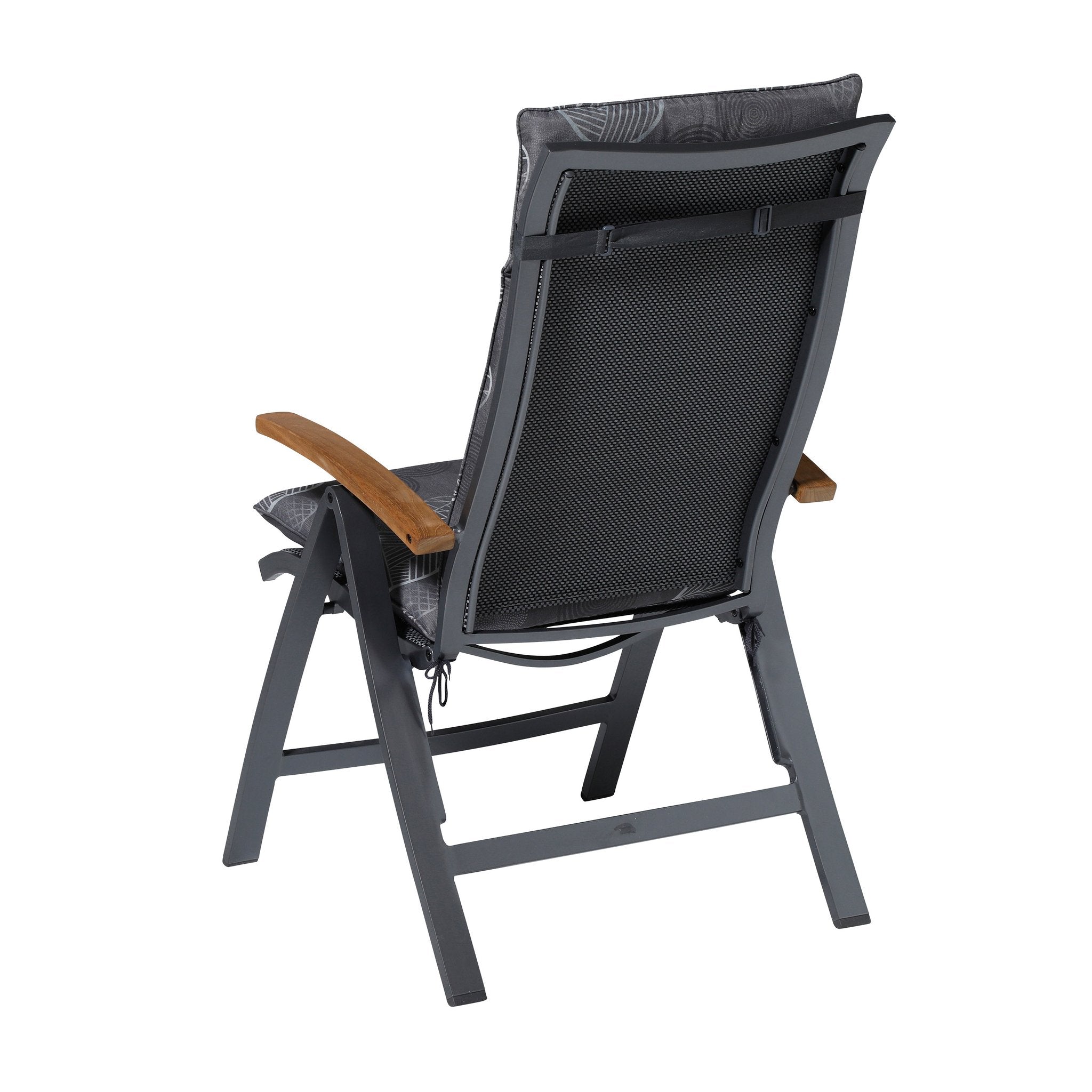 Madison Circle hoge rug rugkussen 120x50 cm - Circle grey