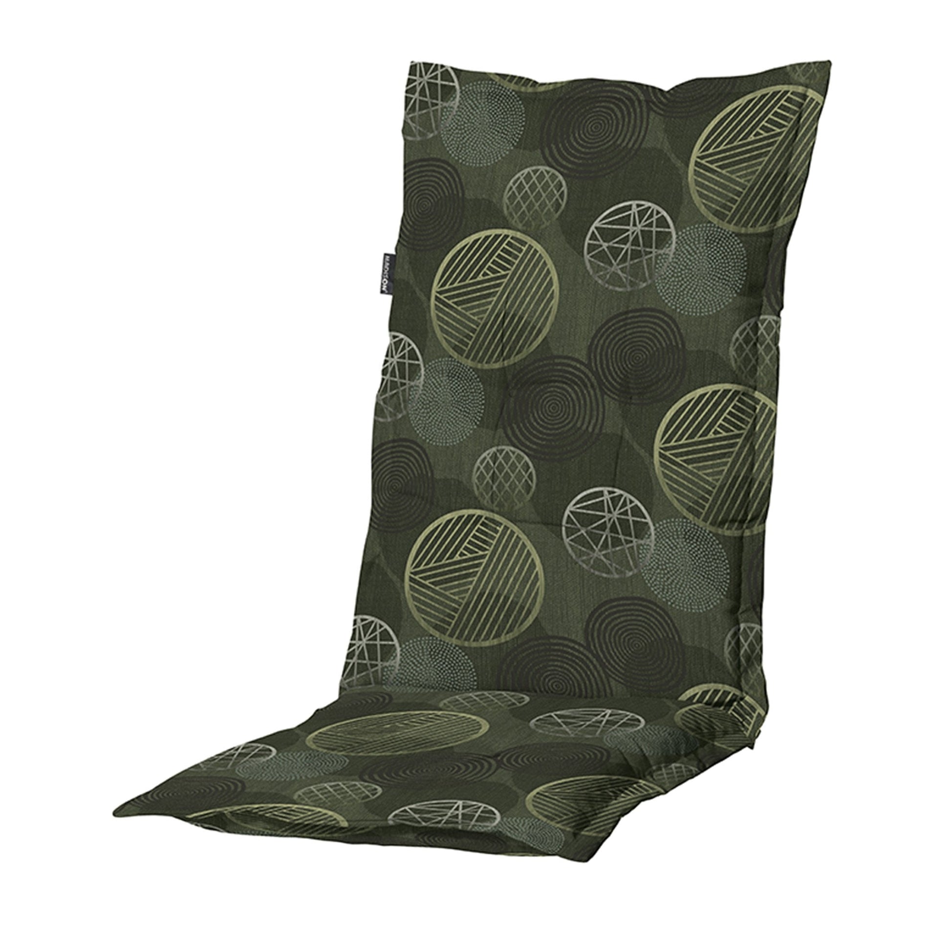 Madison Circle hoge rug basis rugkussen 123x50 cm - Circle green