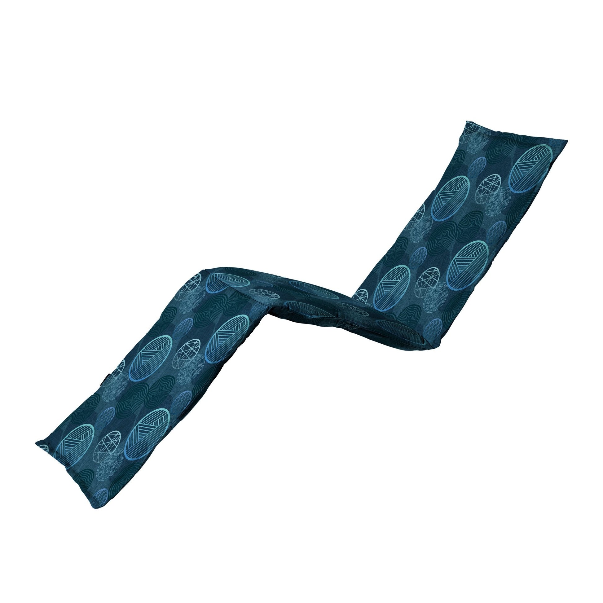 Madison Circle standaard basis ligbedkussen 200x65 cm - Circle blue