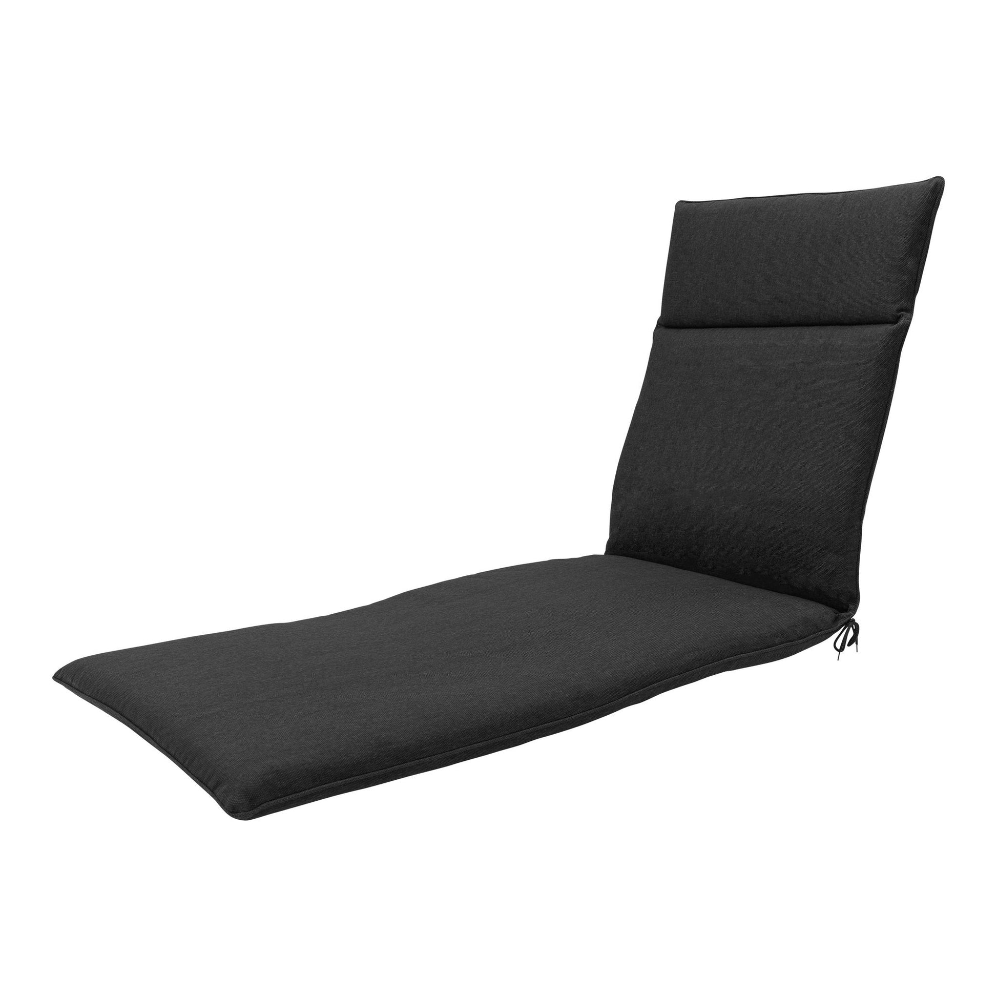 Madison Canvas Eco+ standaard ligbedkussen 190x60 cm - Black canvas eco+