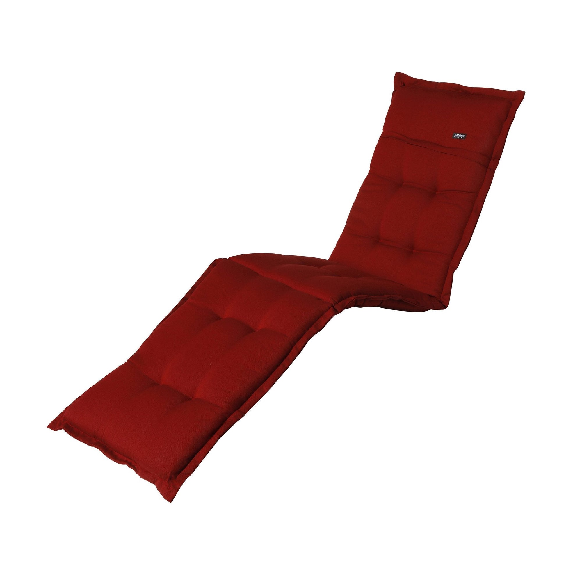 Madison Rib standaard basis ligbedkussen 200x65 cm - Rib red