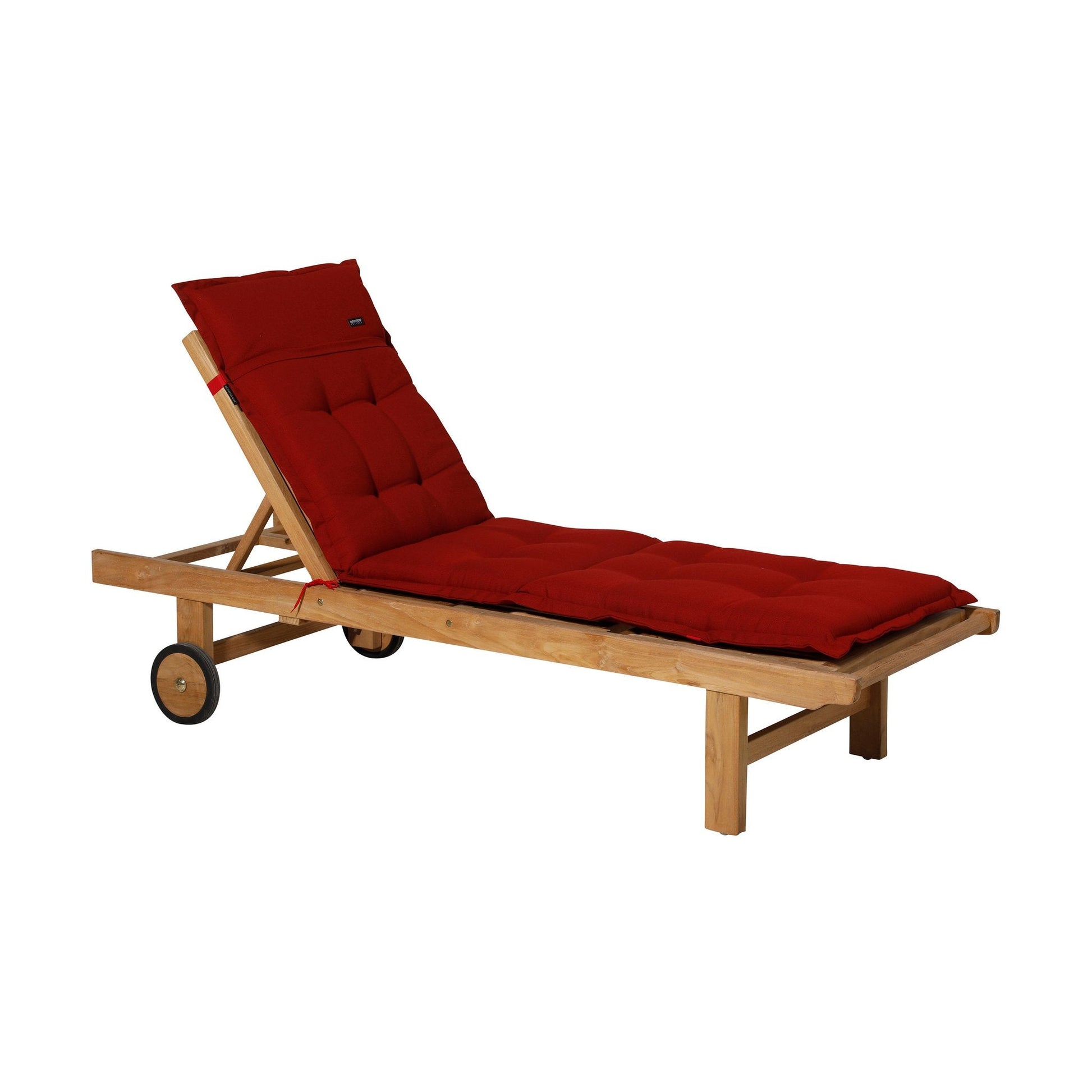 Madison Rib standaard basis ligbedkussen 200x65 cm - Rib red
