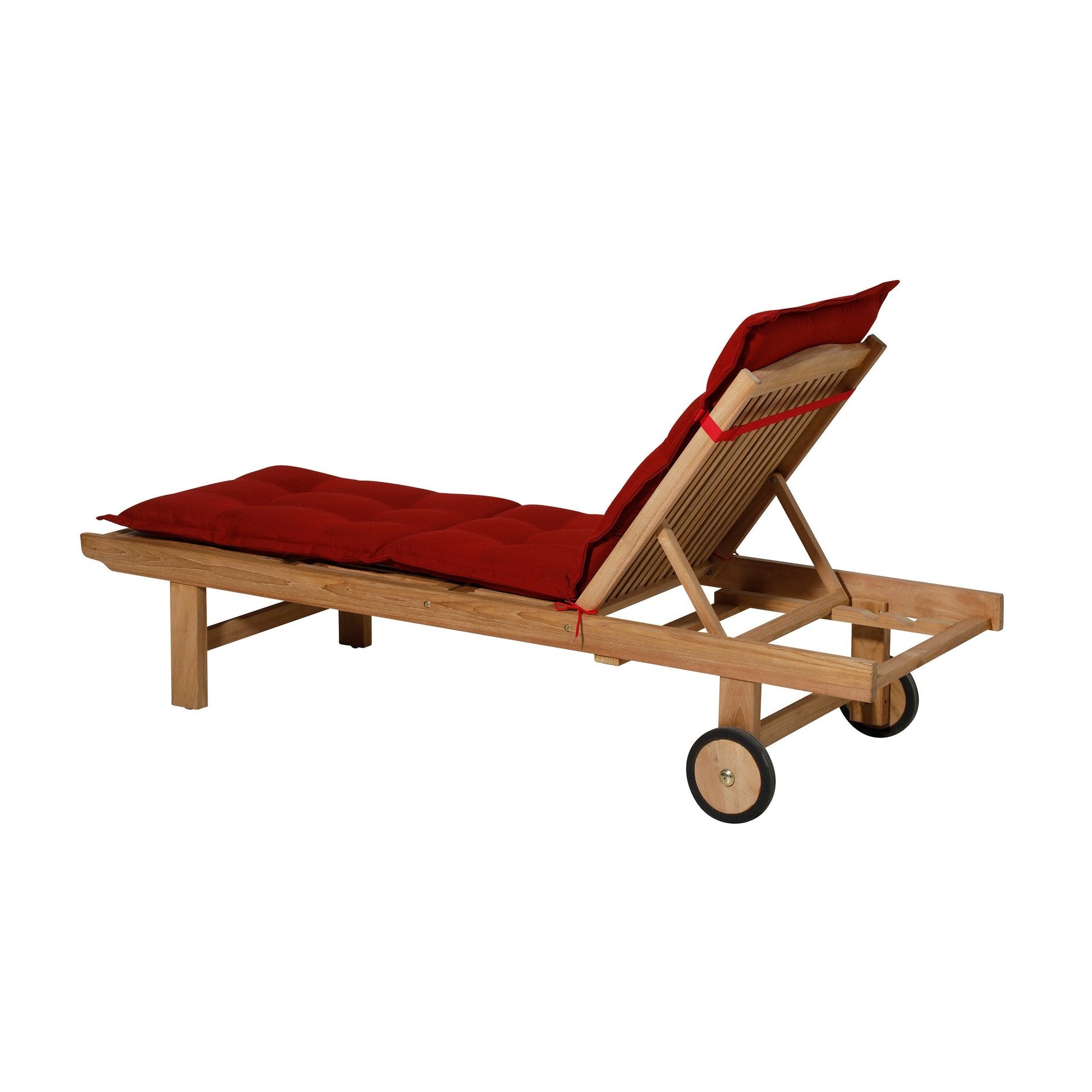 Madison Rib standaard basis ligbedkussen 200x65 cm - Rib red