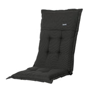 Madison Rib hoge rug basis rugkussen 123x50 cm - Rib black