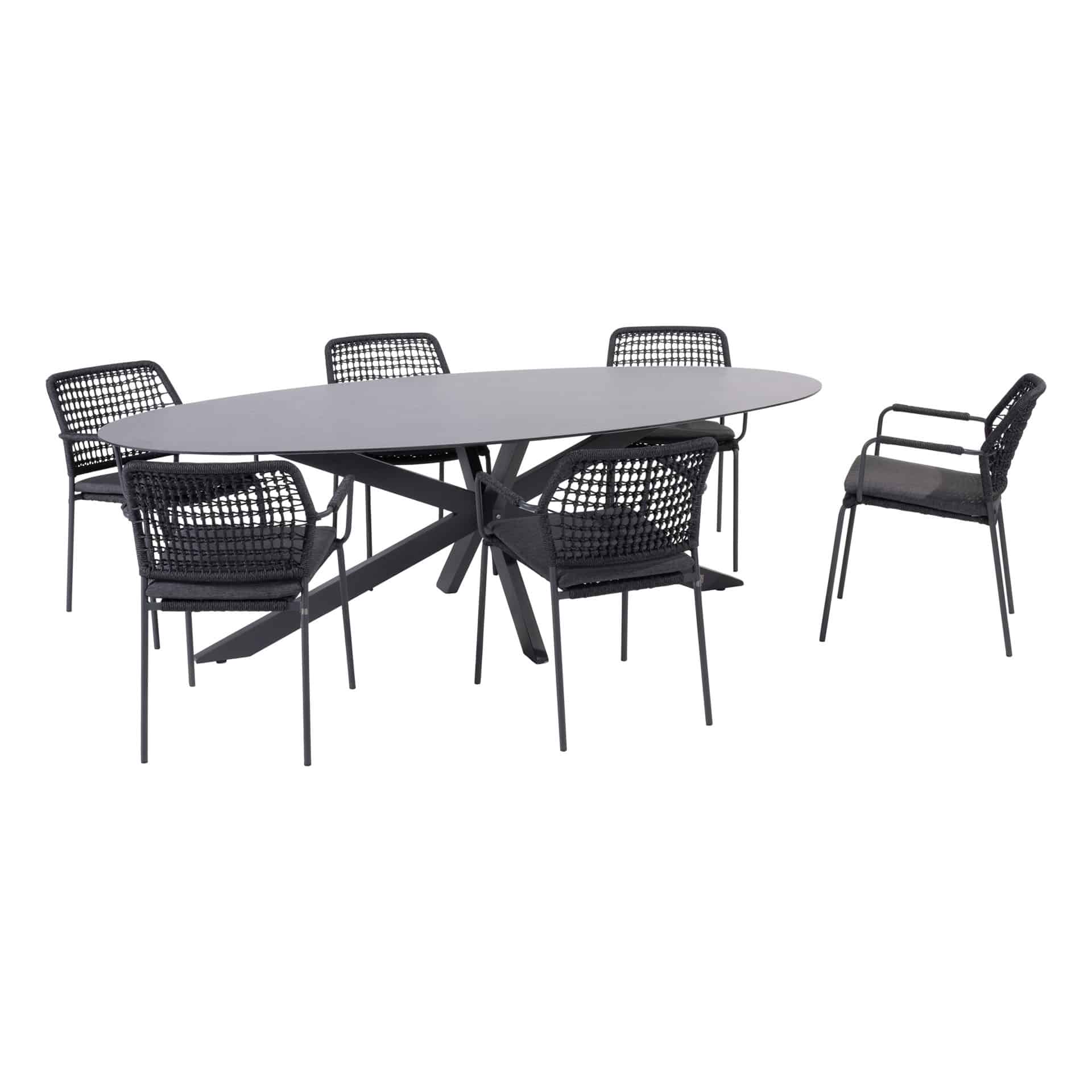 4SO Barista dining set (6 st.) + Taste 4SO Privada tafel 240x107cm - afbeelding 2