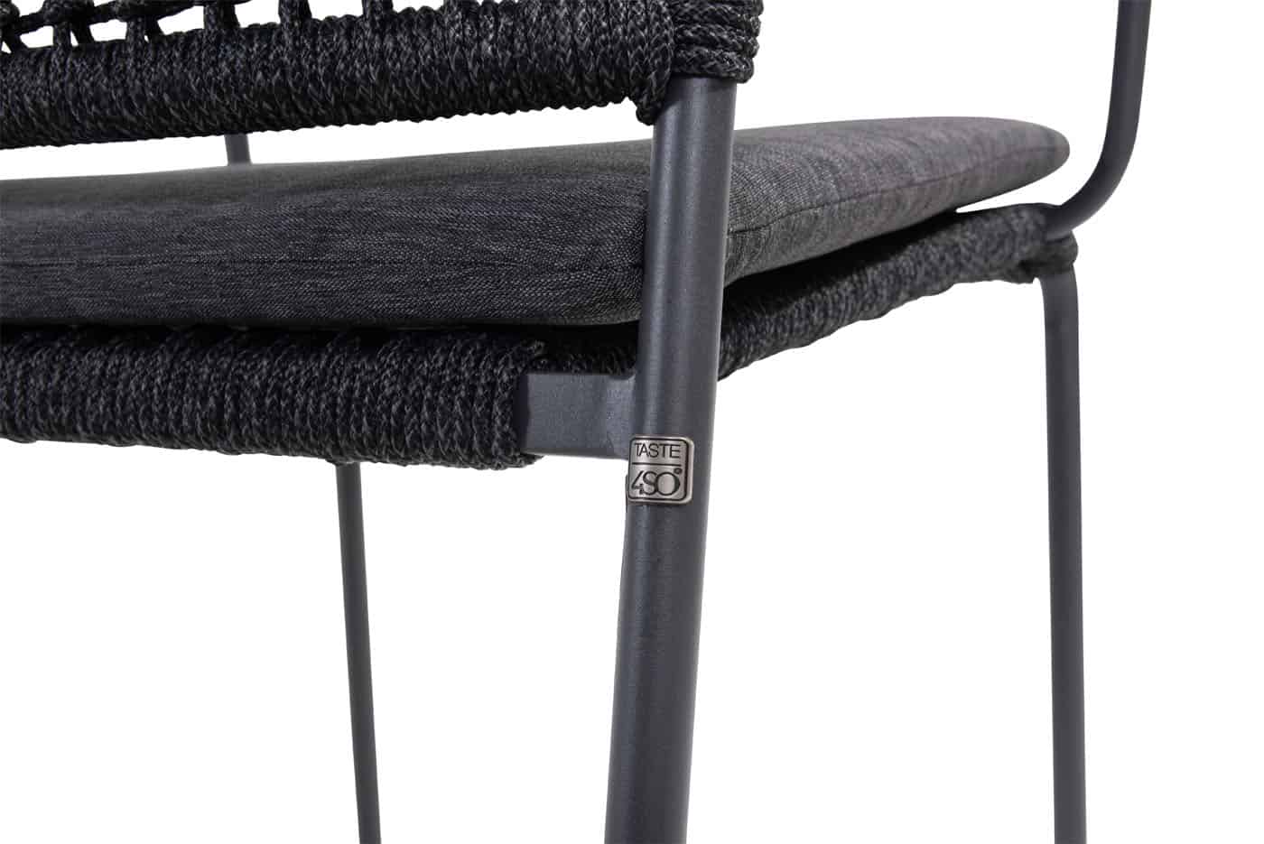 4SO Barista dining set anthracite (4 st.) + Taste 4SO Locarno tafel 130cm