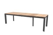 Optimum extending table Anthracite teak 220-280-340X95 cm