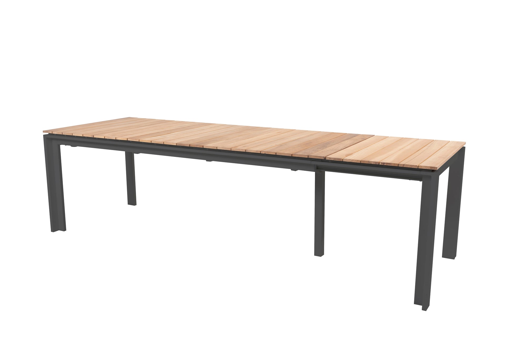Optimum extending table Anthracite teak 220-280-340X95 cm
