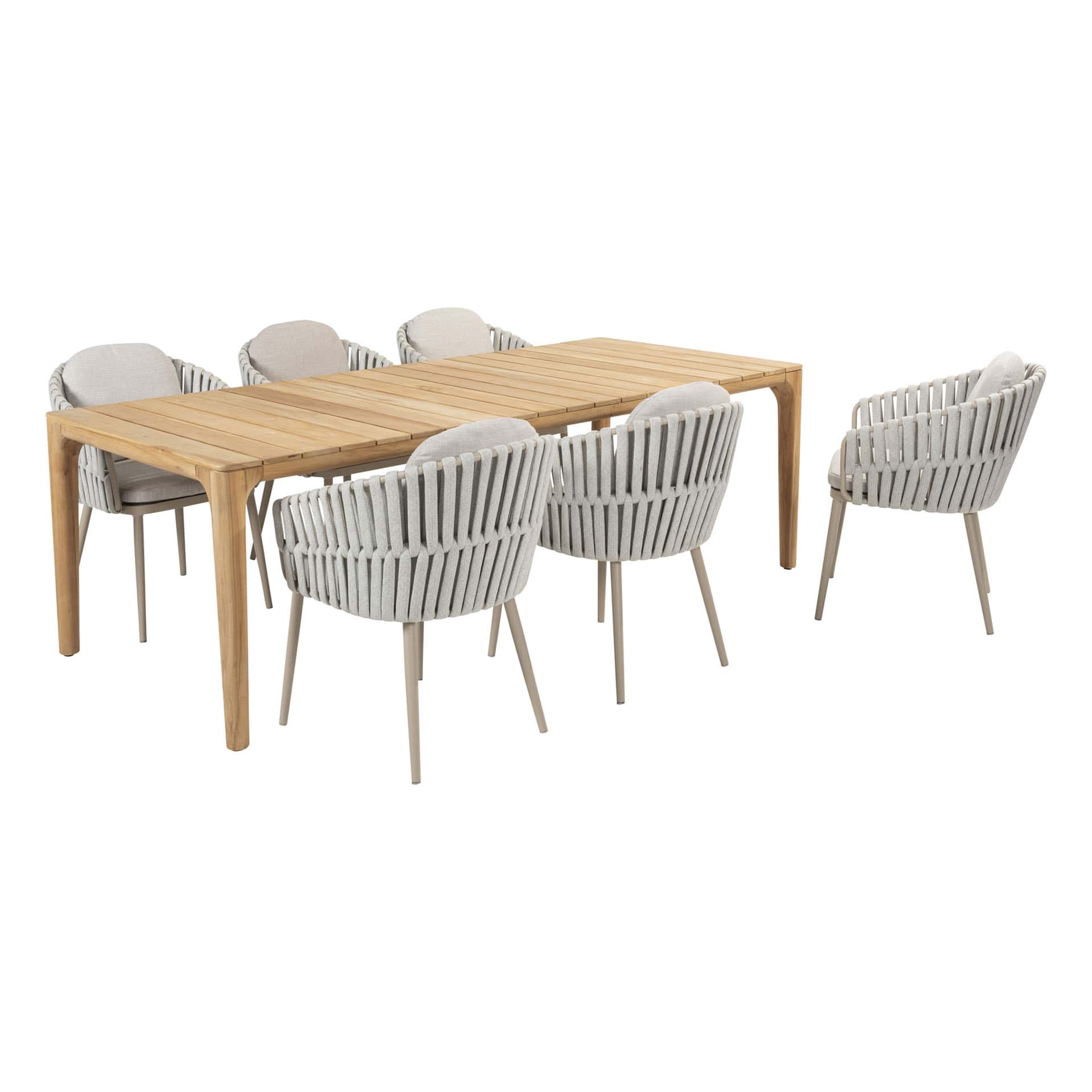 4SO Eva dining set (6 st.) met Liam tafel 240x100cm - afbeelding 2