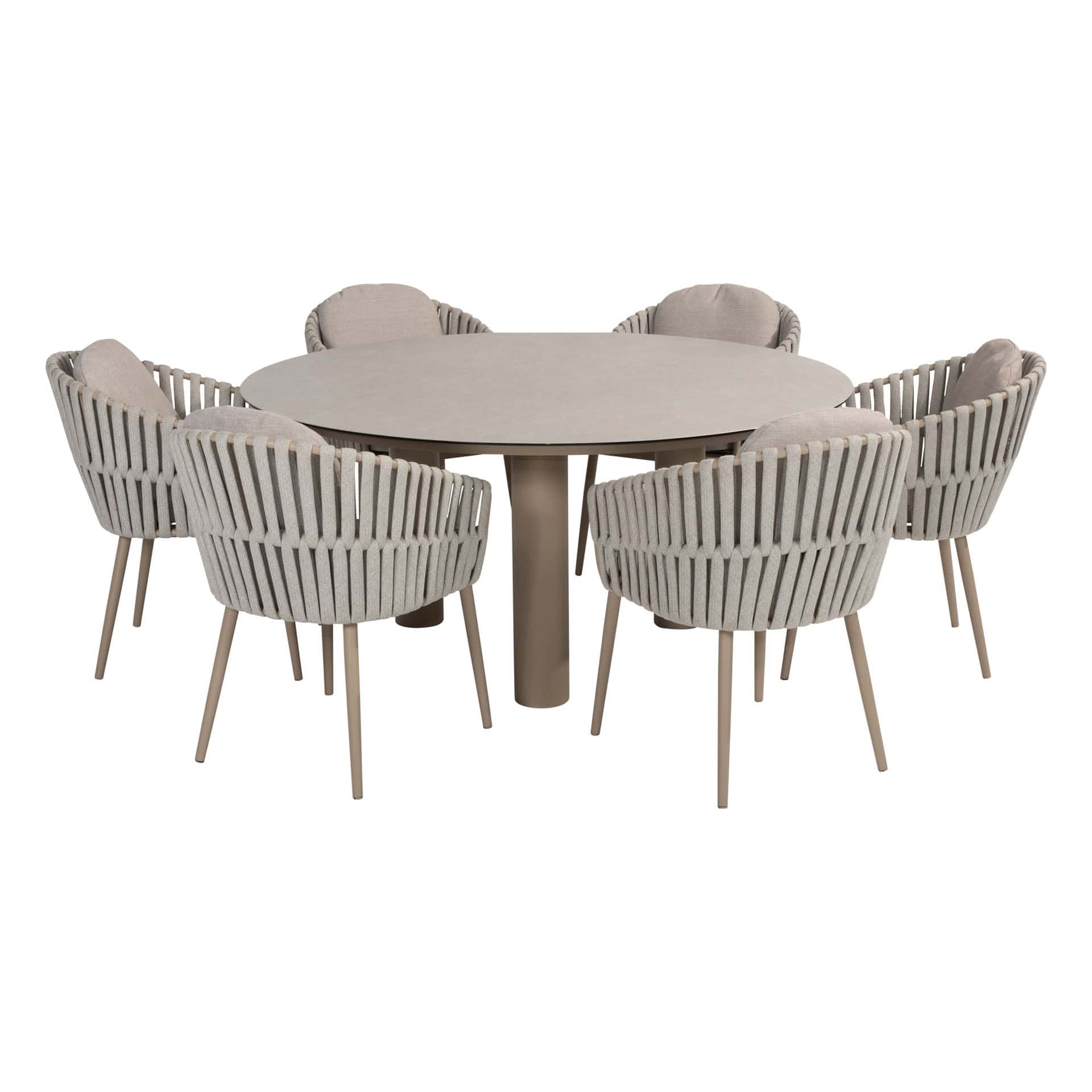 4SO Eva dining set (6 st.) met Donato tafel ⌀160cm