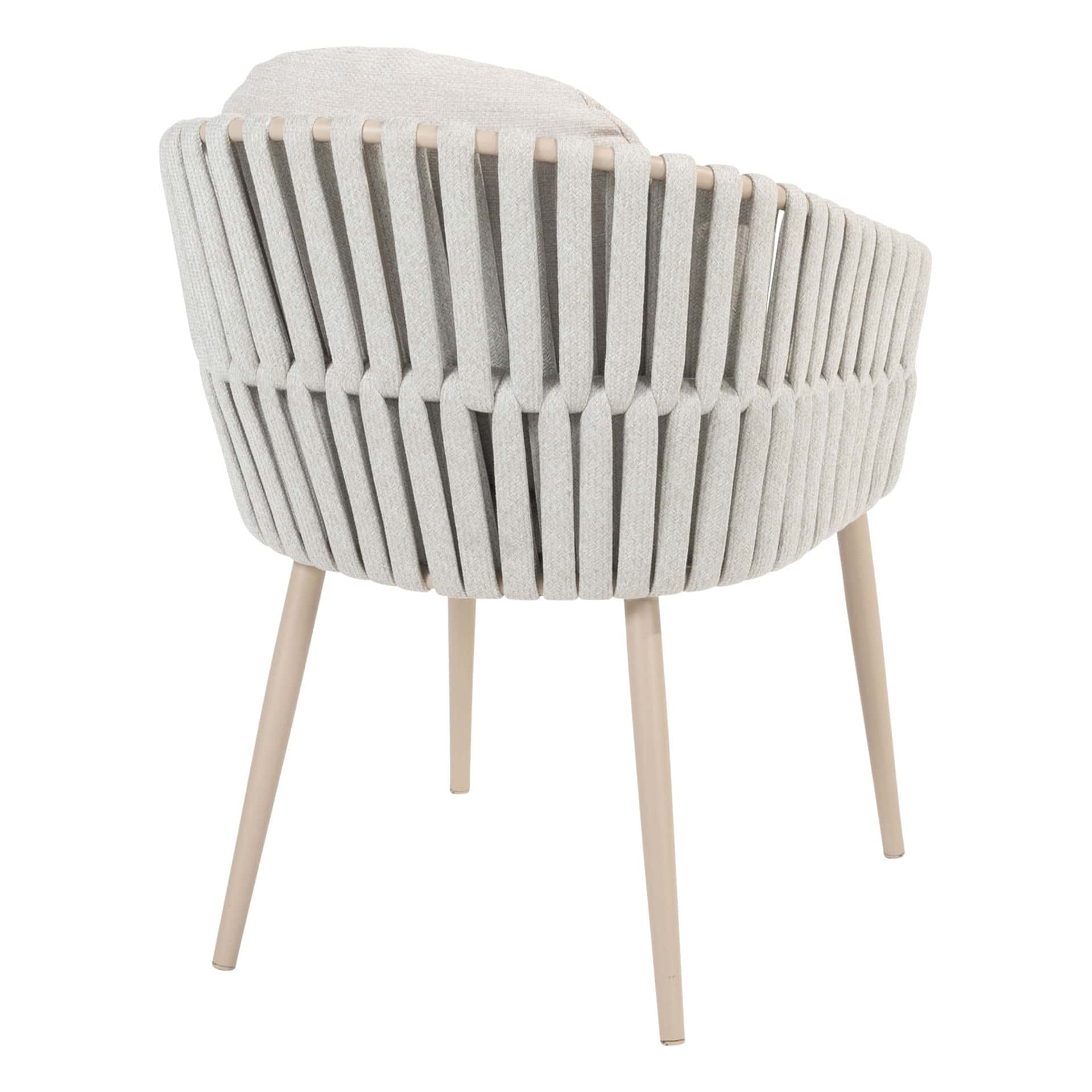 4SO Eva dining set latte (8 st.) met Denia tafel 240x110cm