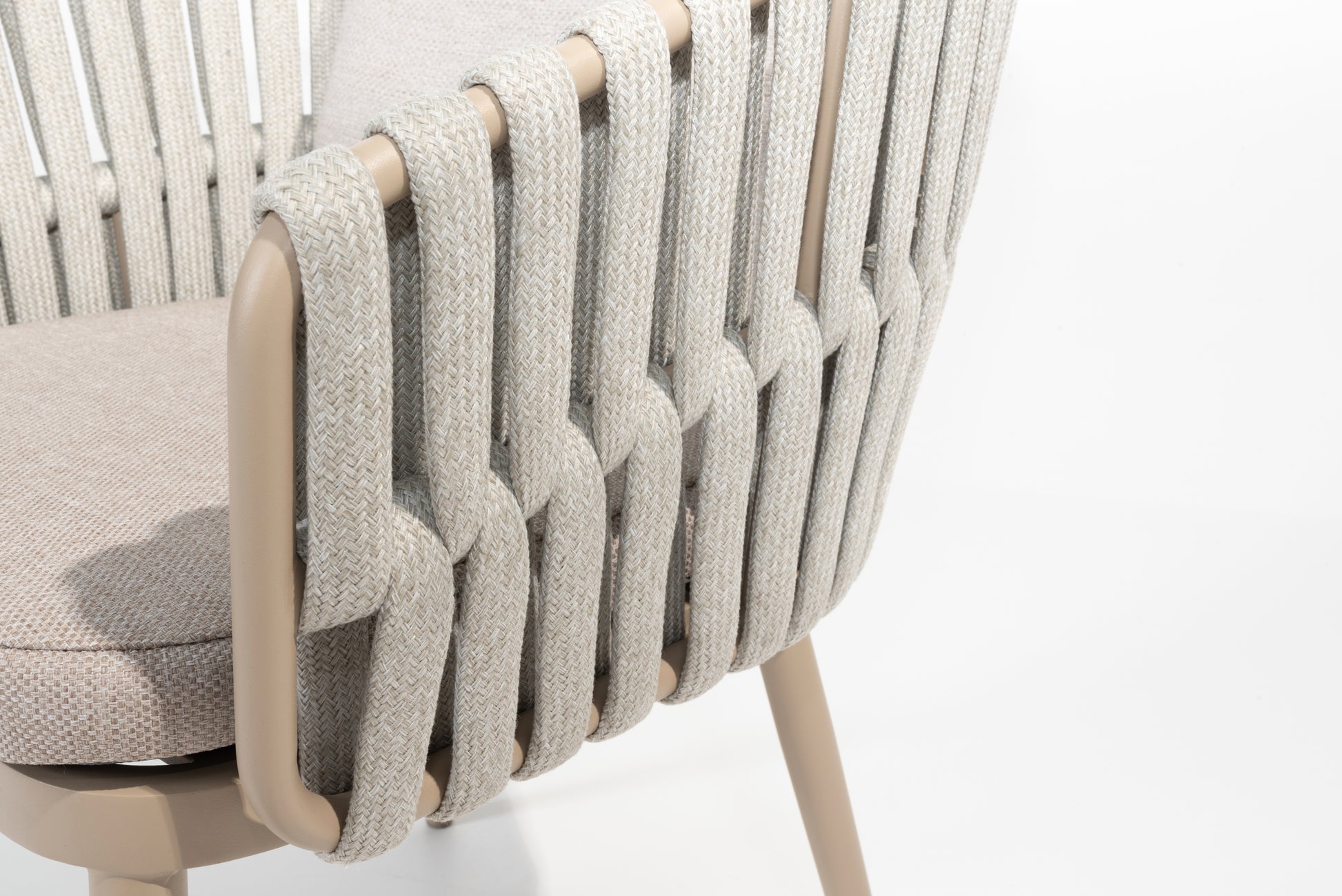 Taste 4SO Eva dining chair latte with 2 cushions - SKU 91515 - Detail view