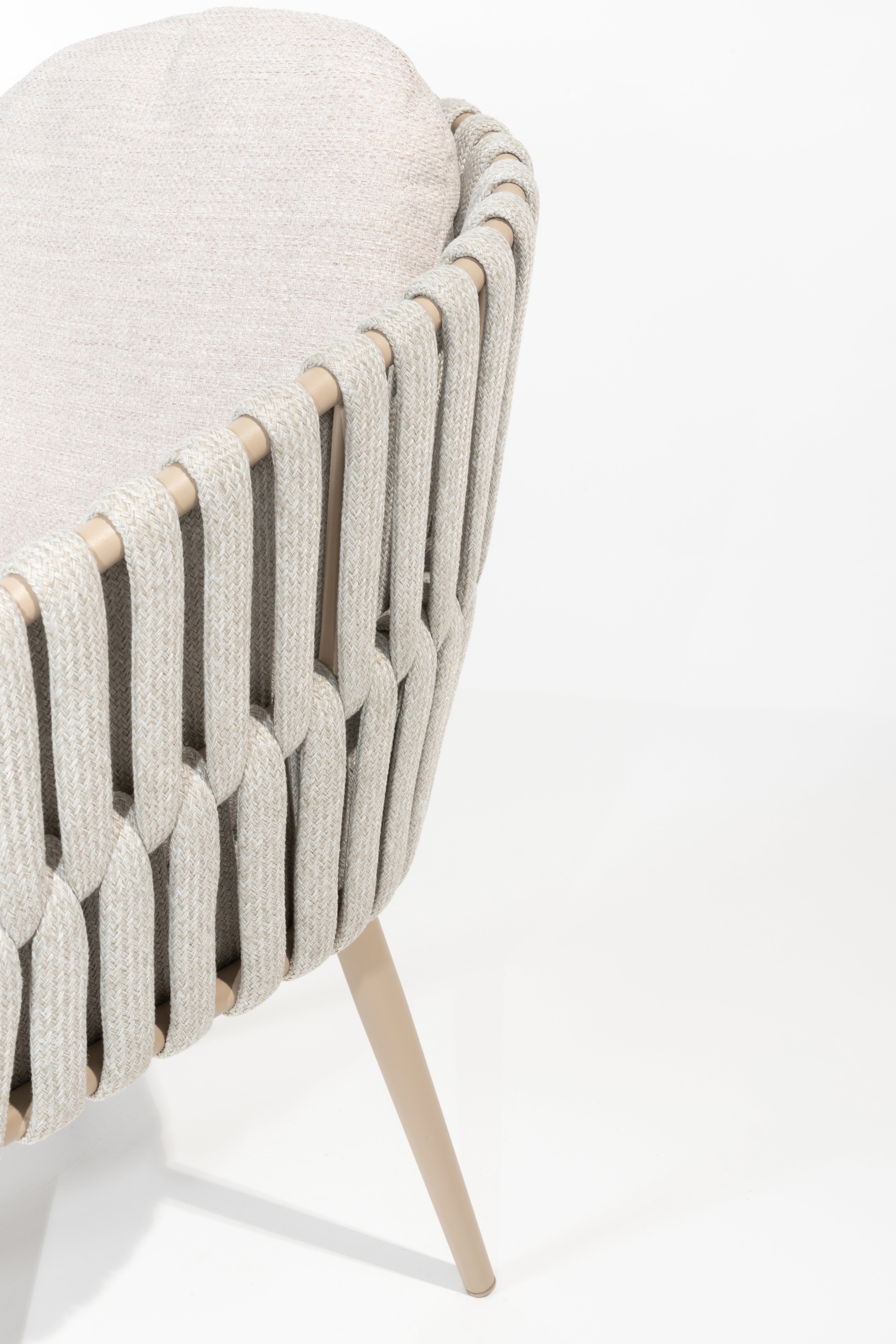 Taste 4SO Eva dining chair latte with 2 cushions - SKU 91515 - Detail view