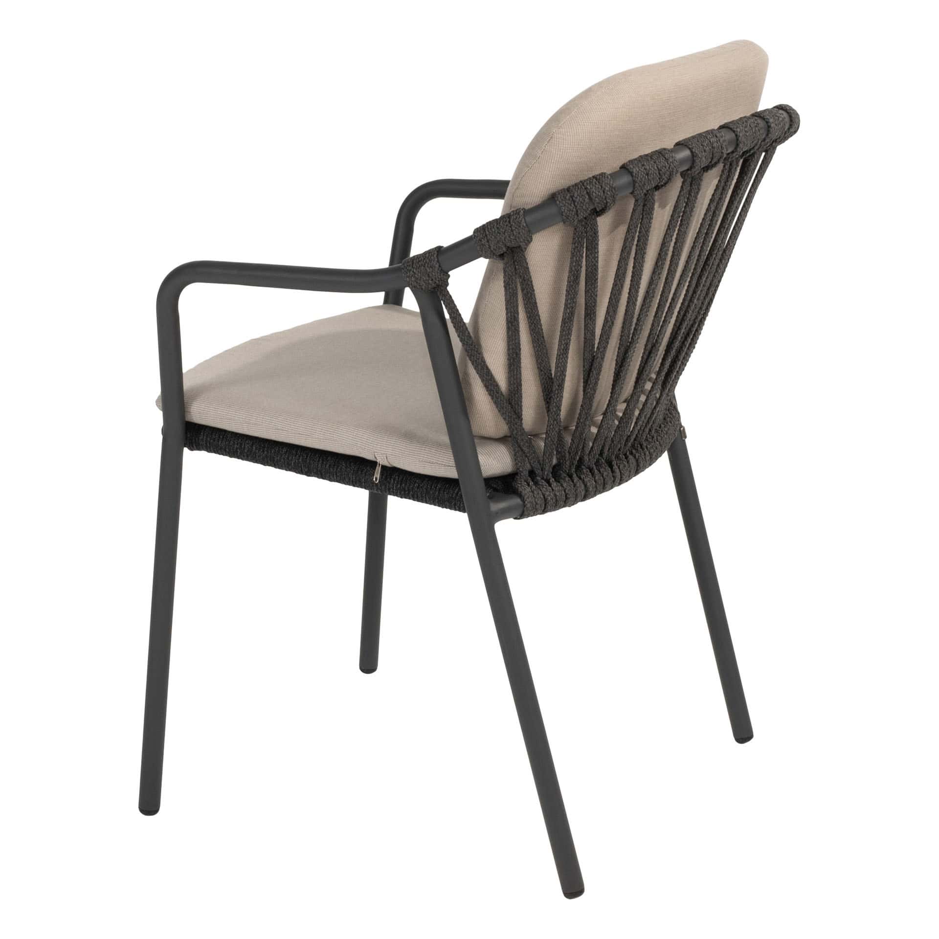 4SO Manitoba dining set anthracite (6 st.) met Prado tafel 240x105cm