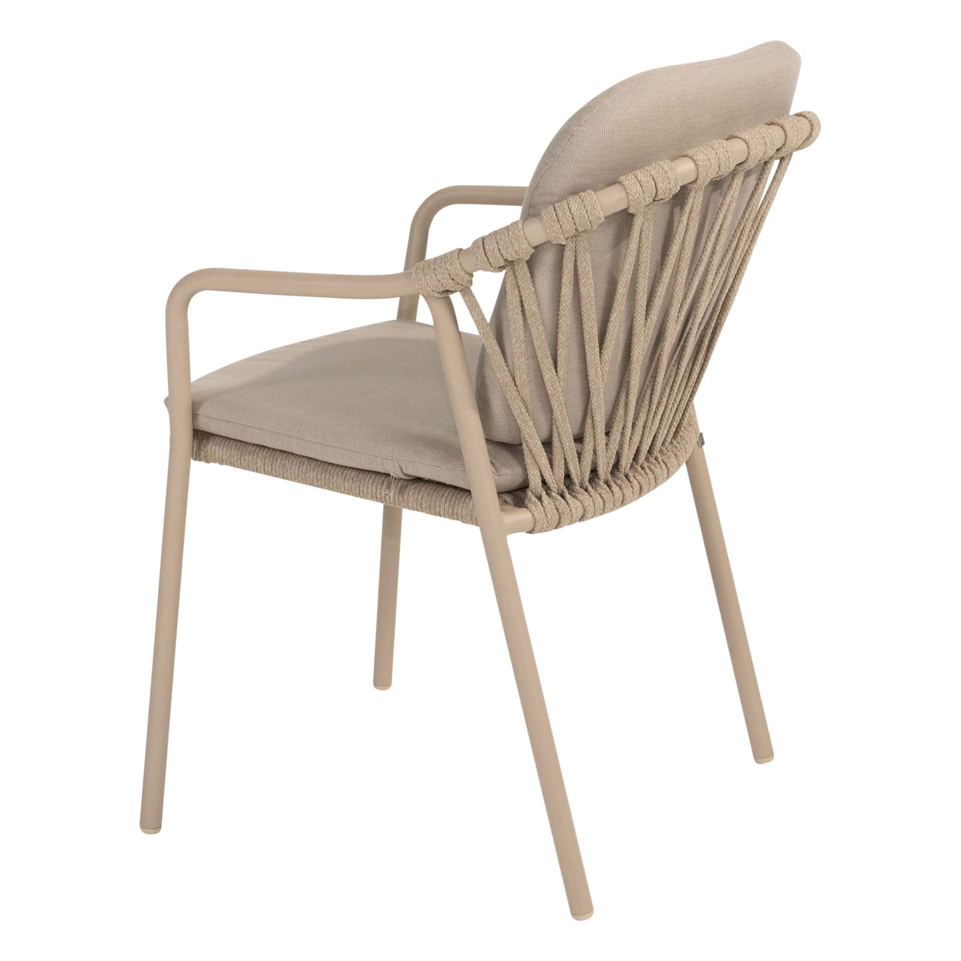 4SO Manitoba dining set latte (4 st.) met Liam tafel 180x100cm