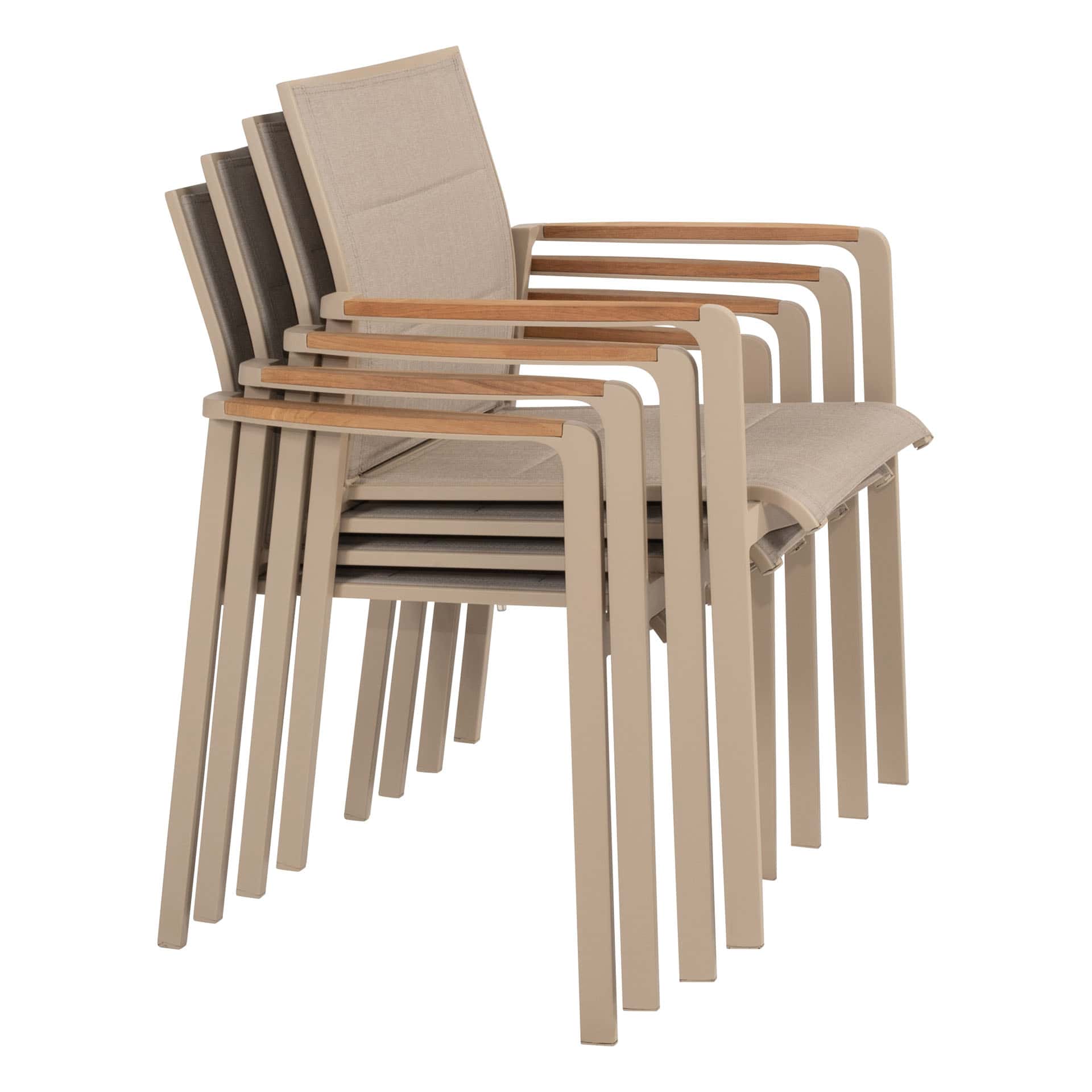 4SO Cortina dining set latte (4 st.) met Liam tafel 180x100cm - afbeelding 20
