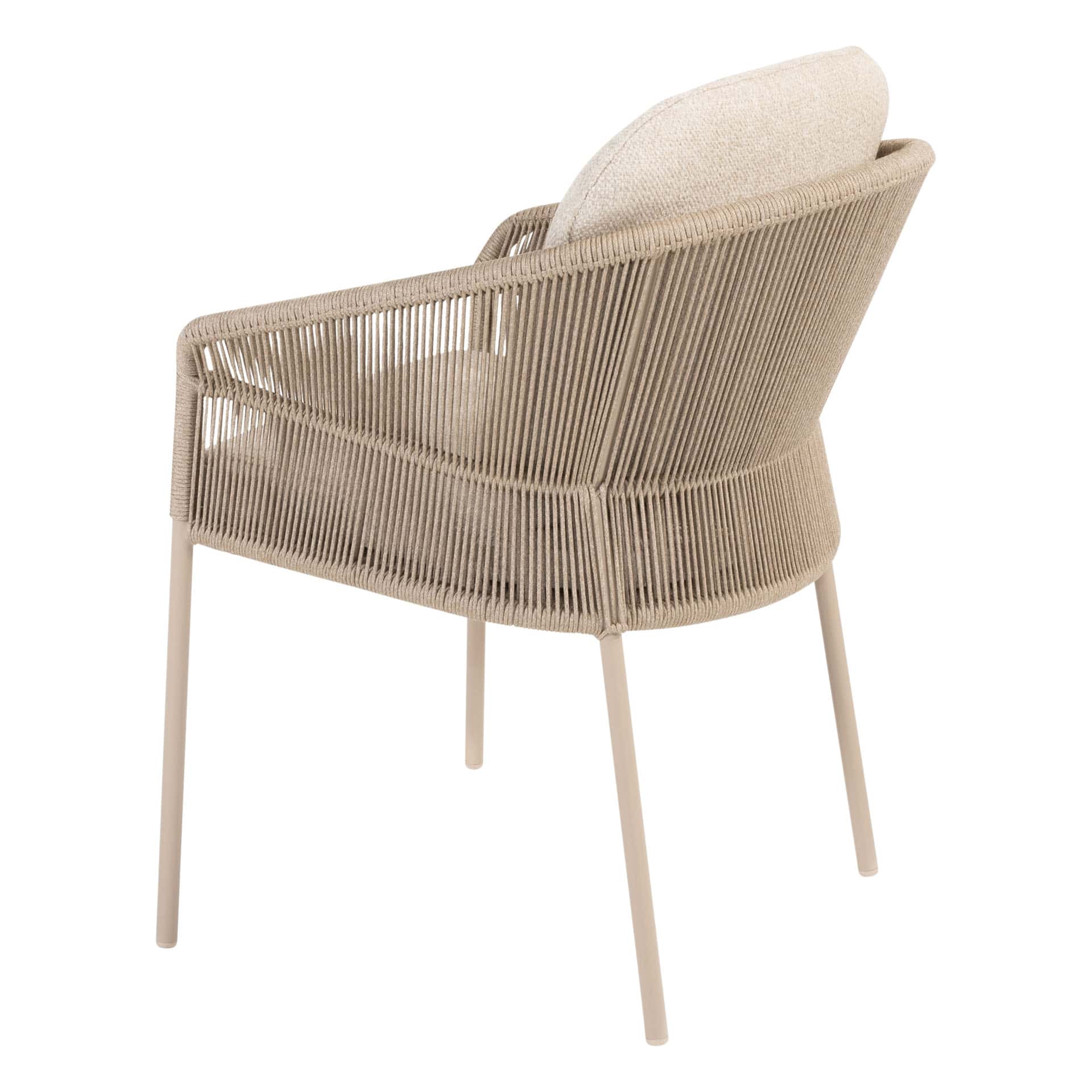 4SO Florence dining set latte (4 st.) met Manolo tafel 180x95cm