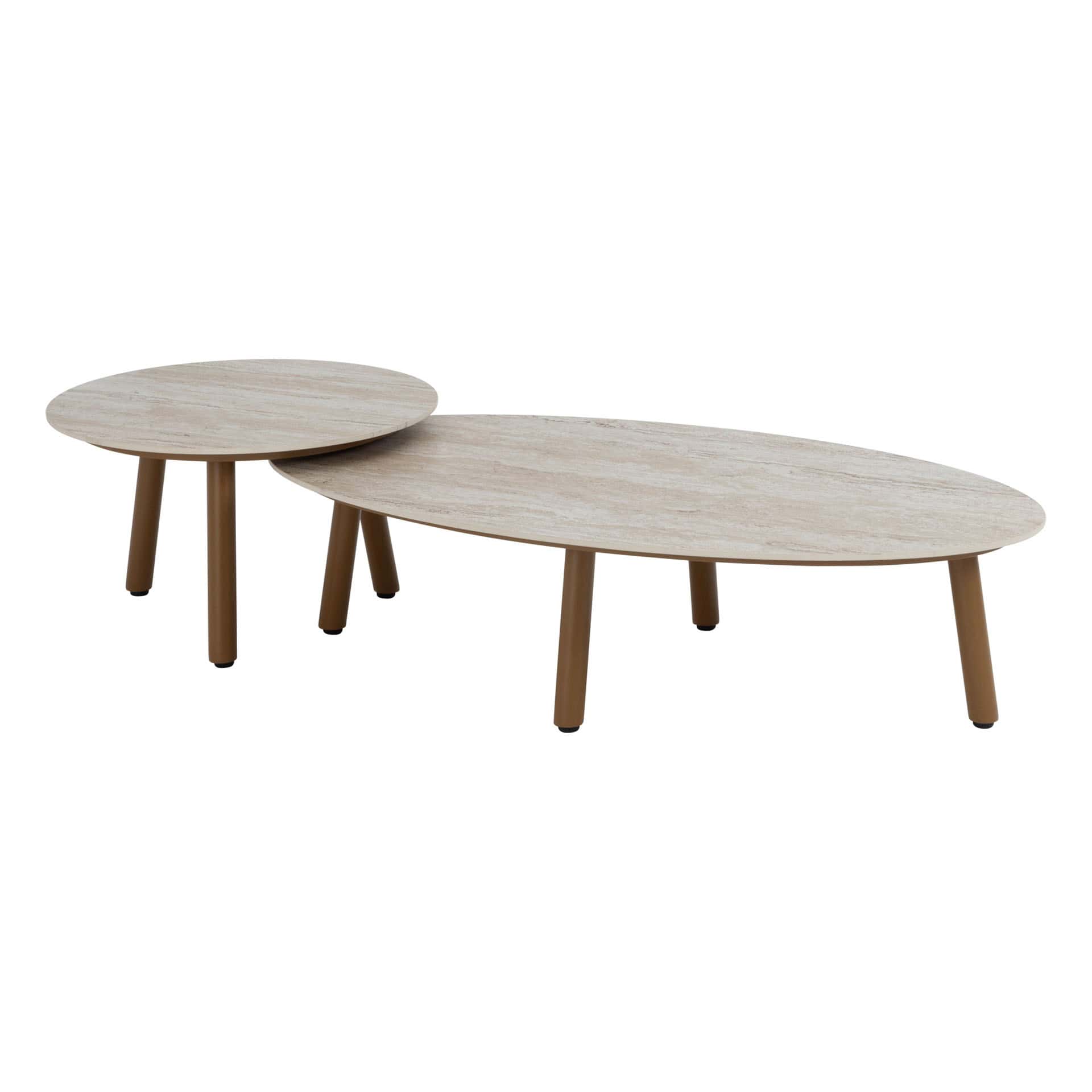 4SO Martinique lounge set amber + Taste 4SO Salute salontafel 65x30cm