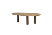 Estate dining table natural teak 240x105cm with amber frame