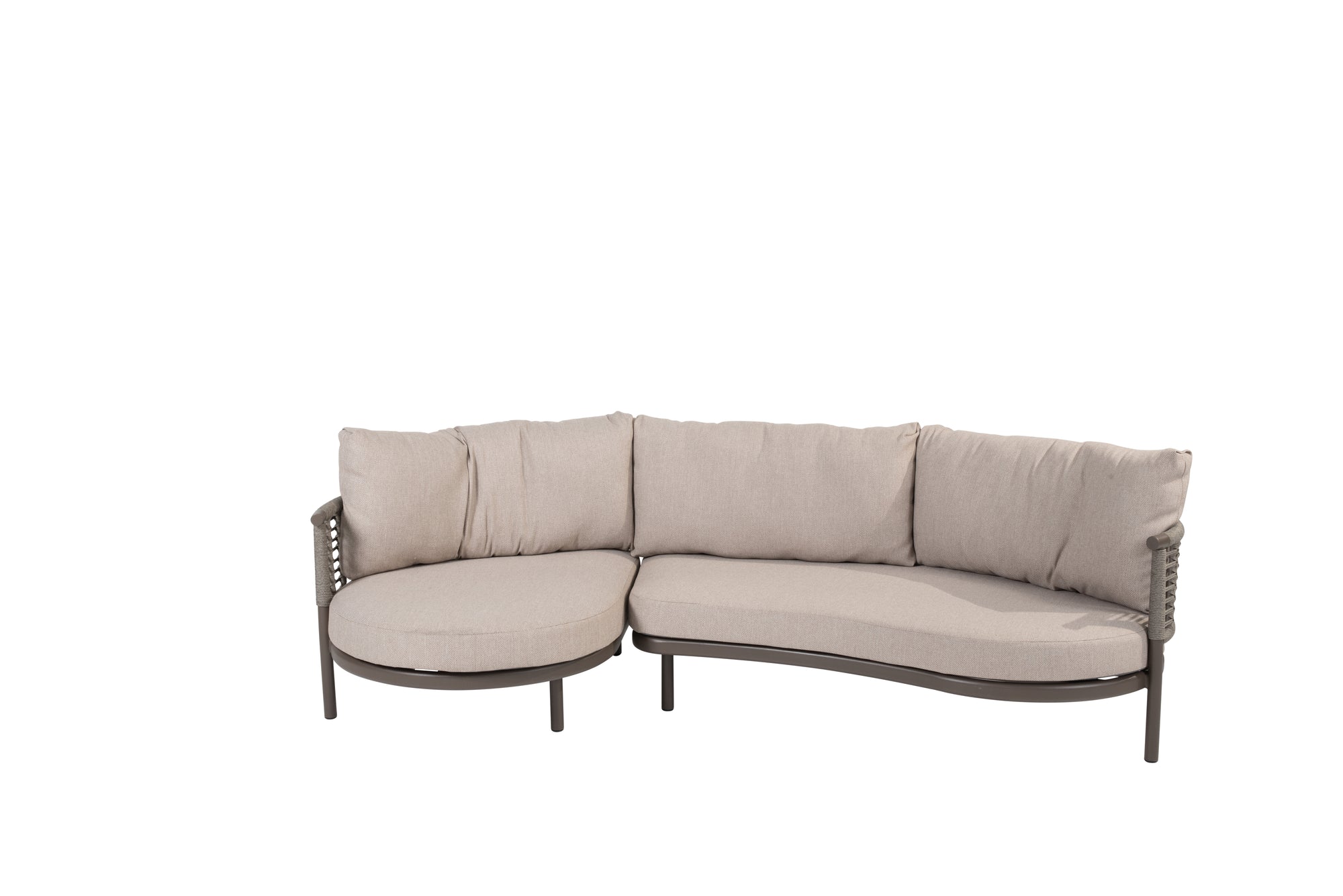 4SO Puglia modulares Sofa mit Chaiselongue earth