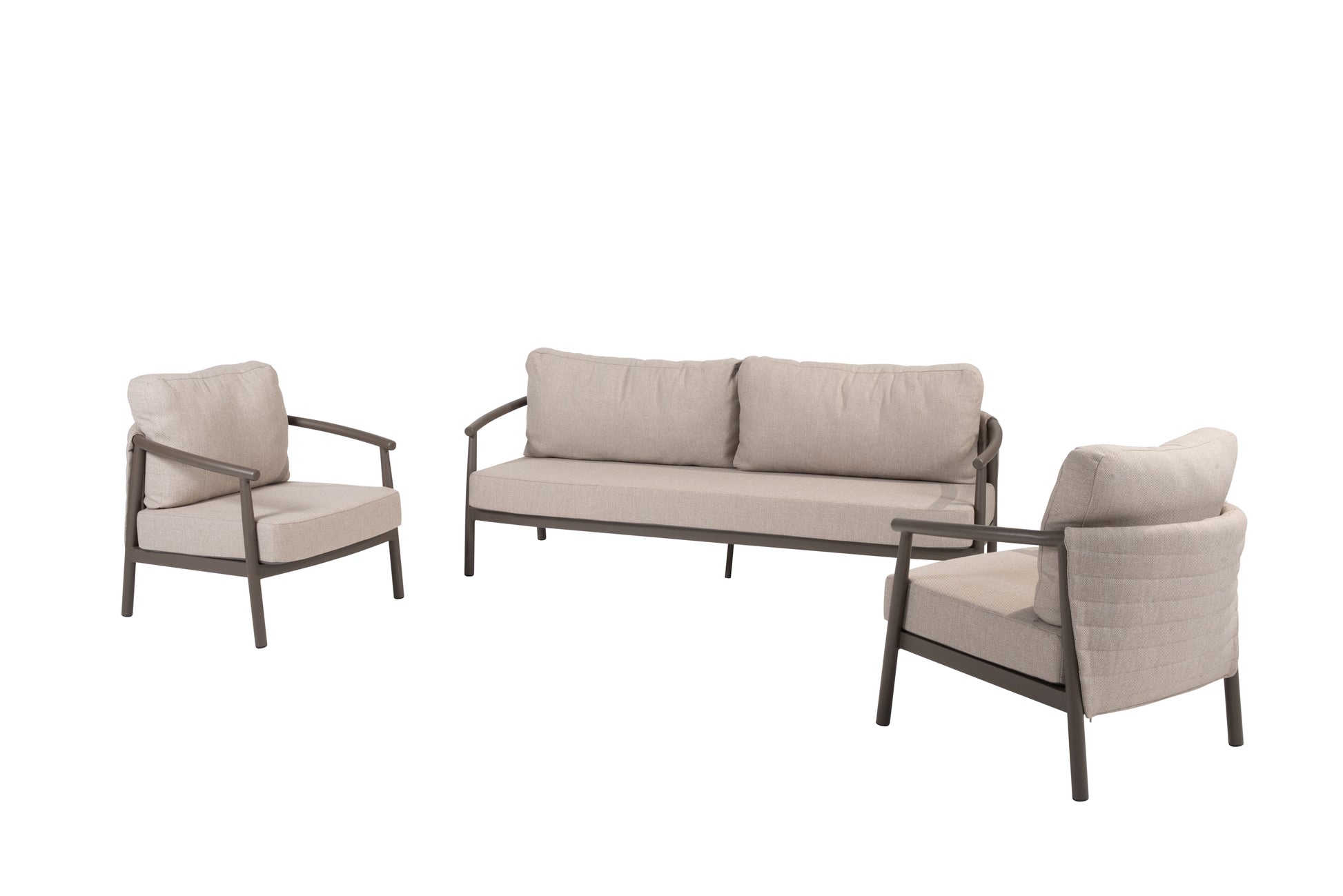 Taste 4SO Barolo 3 seater SET terre: bench+ 2x living chair - SKU 91804