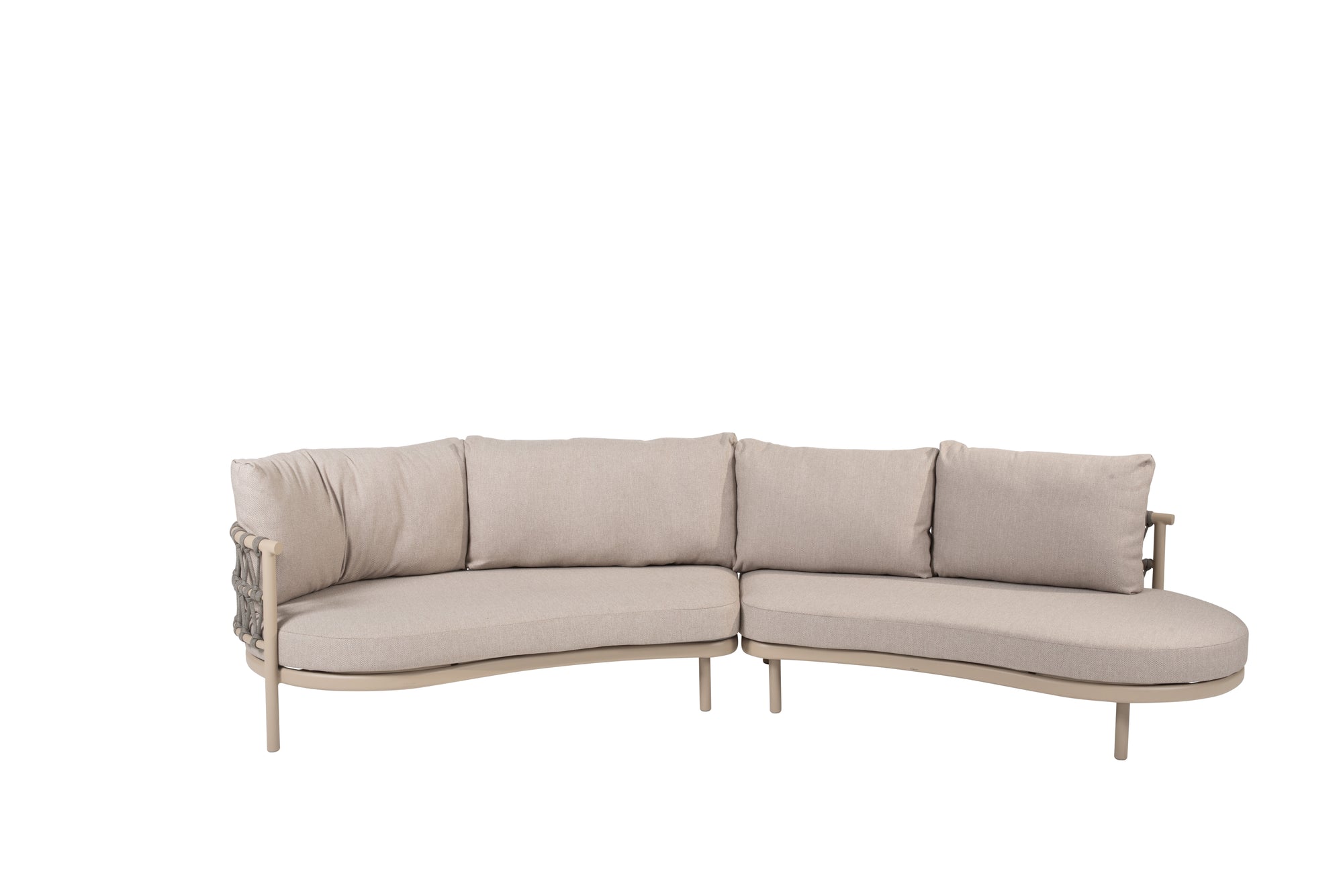 Taste 4SO Piacenza latte 2 seater bench R arm + L open - SKU 91810