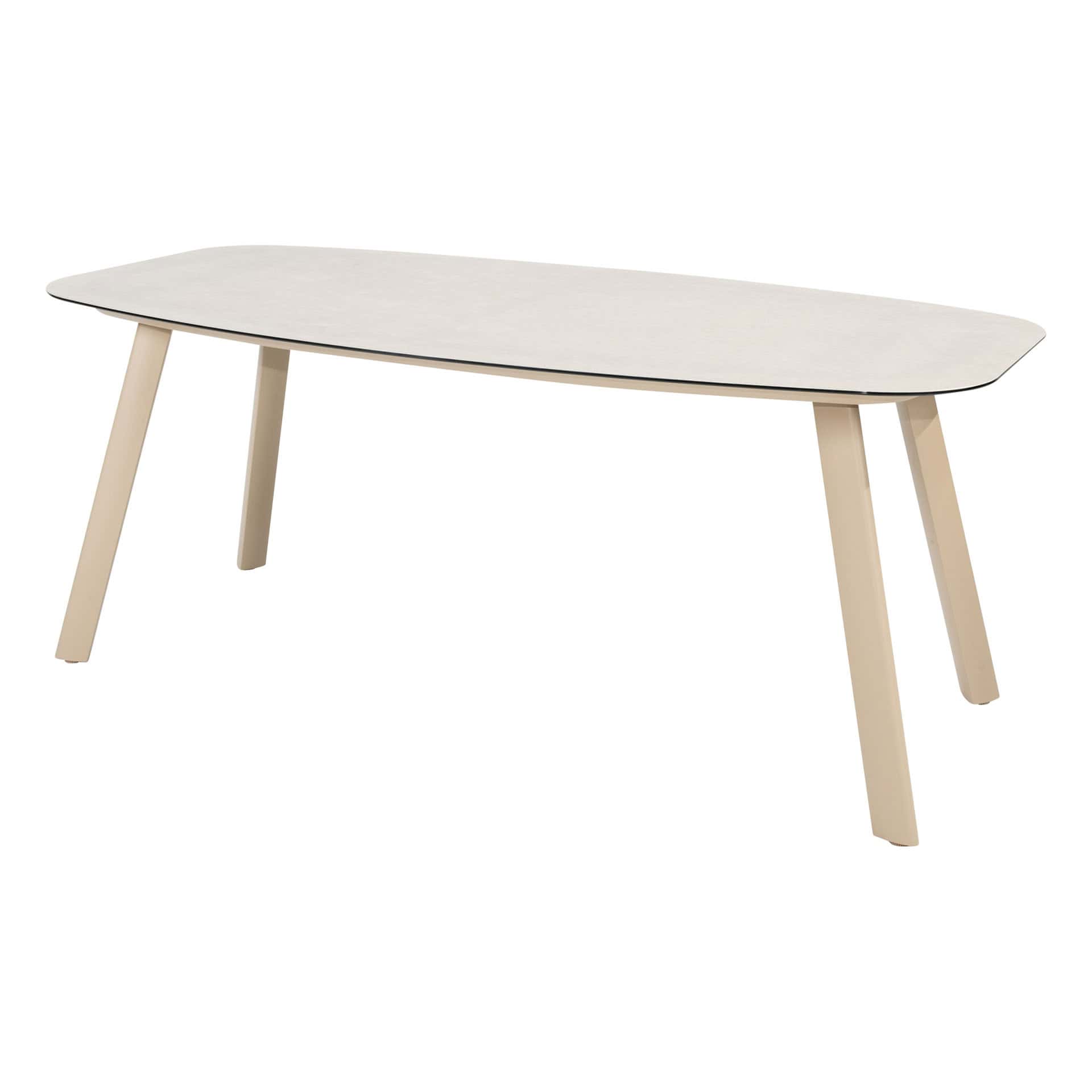 4SO Florence dining set latte (4 st.) met Manolo tafel 180x95cm