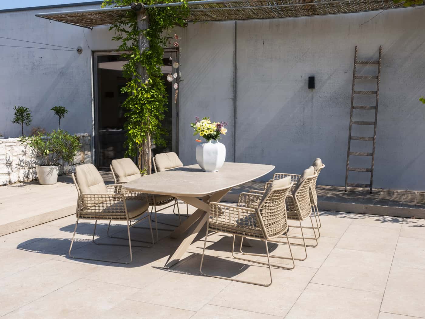 4SO Albano dining set (6 st.) + Taste 4SO Prado tafel 240x105cm