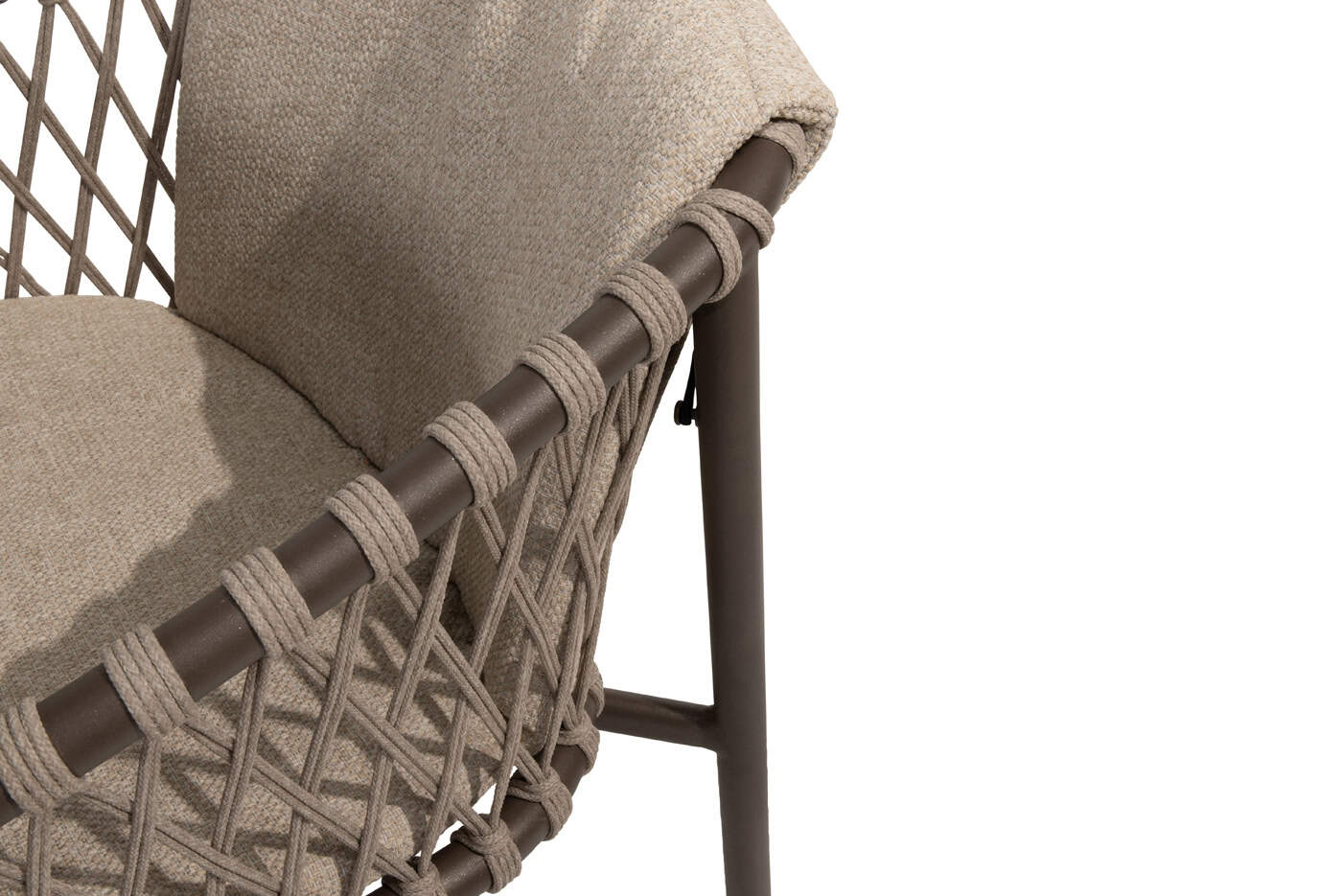 4SO Allora dining set terre (2 st.) met Vermont tafel 75x75cm