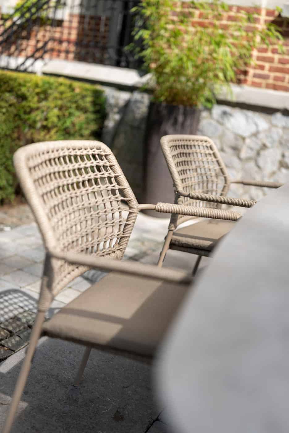 4SO Barista dining set latte (6 st.) met Prado tafel 240x105cm