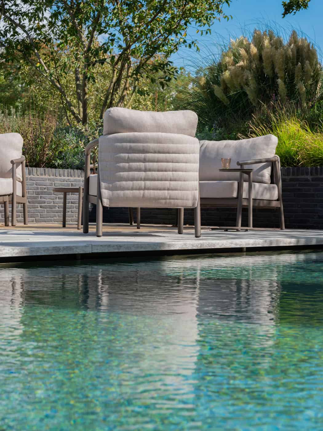 4SO Barolo lounge set terre incl. voetenbank