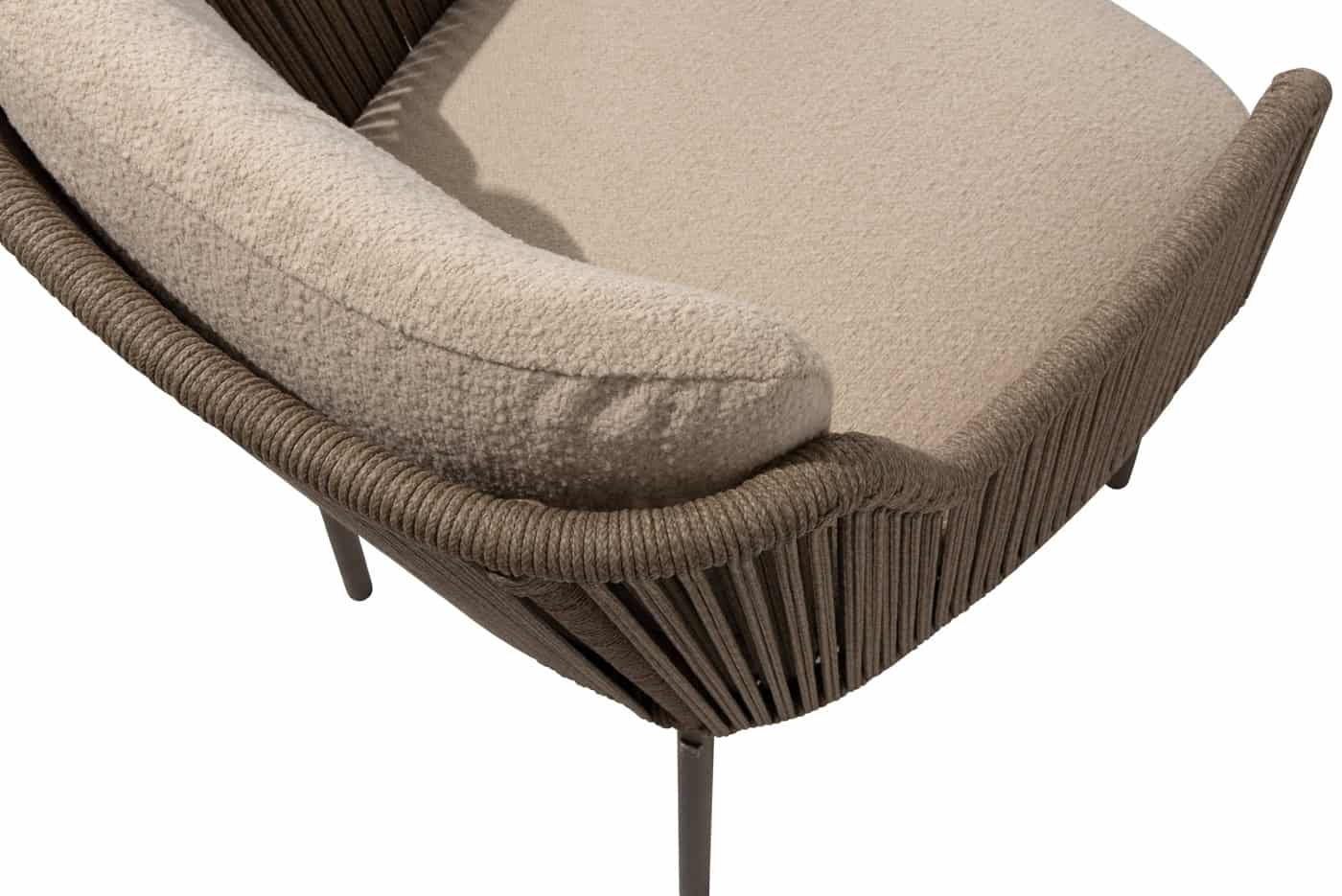 4SO Bernini dining set terre (2 st.) met Vermont tafel 75x75cm