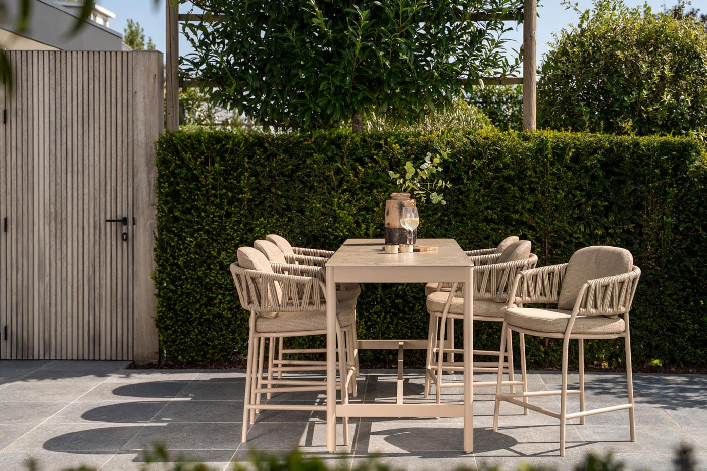 4SO Calma barset latte (6 st.) met Soho tafel 220x75cm - afbeelding 5