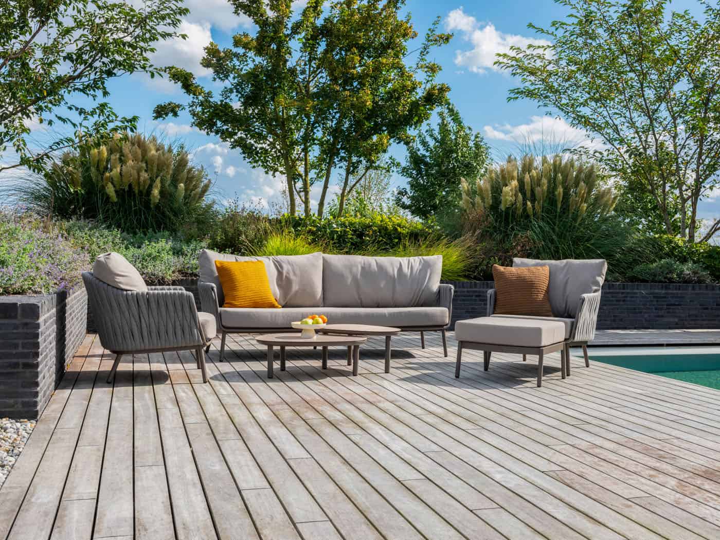 4SO Cannes lounge set terre incl. voetenbank - afbeelding 6